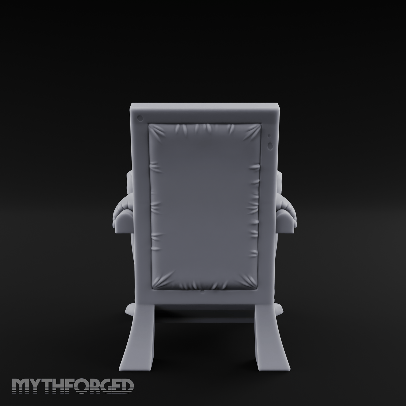Lion-Headed Throne Chair Miniature for Dungeons and Dragons, Pathfinder or other TTRPGs