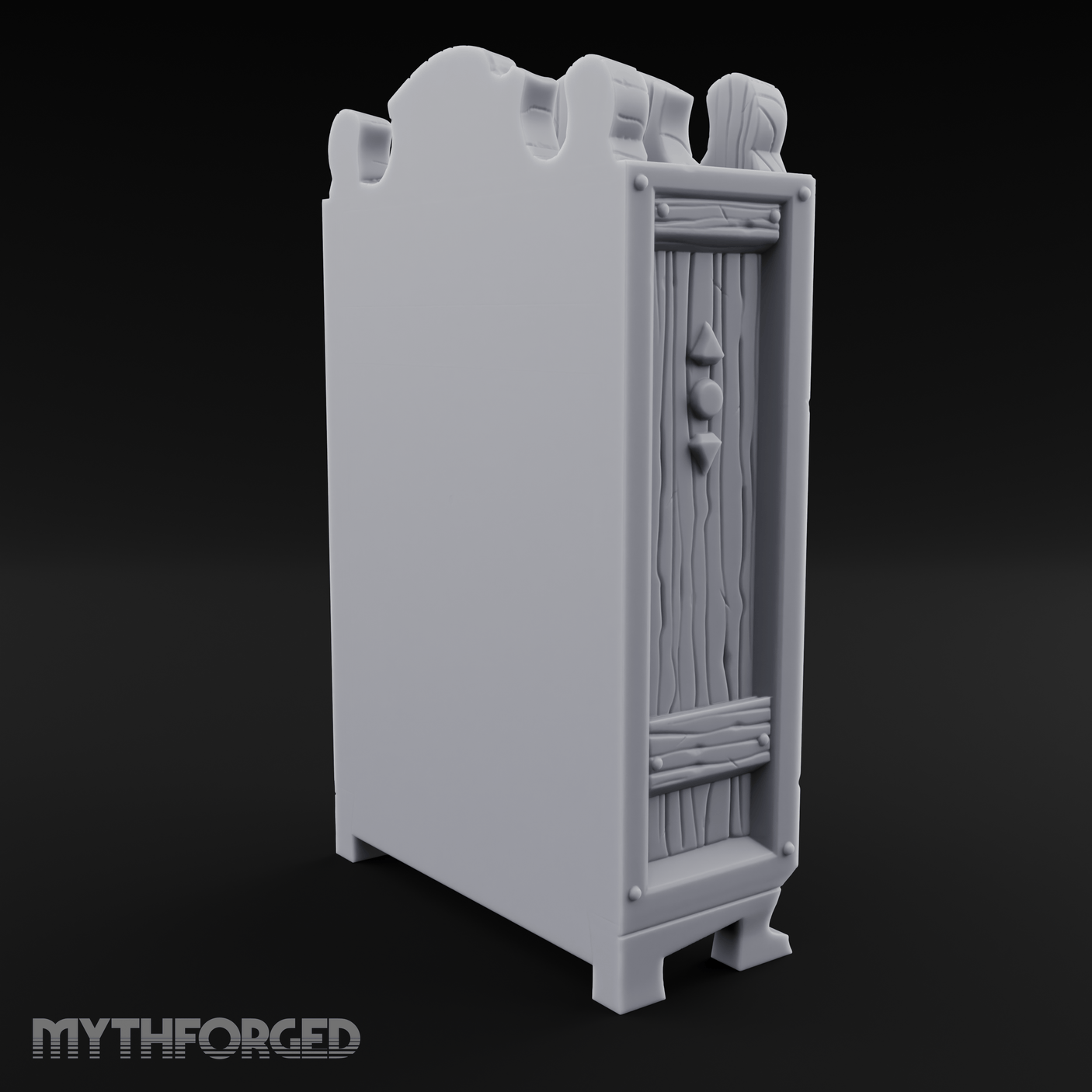Mannequin-Dressed Tailor's Display Cabinet Miniature for Dungeons and Dragons, Pathfinder or other TTRPGs