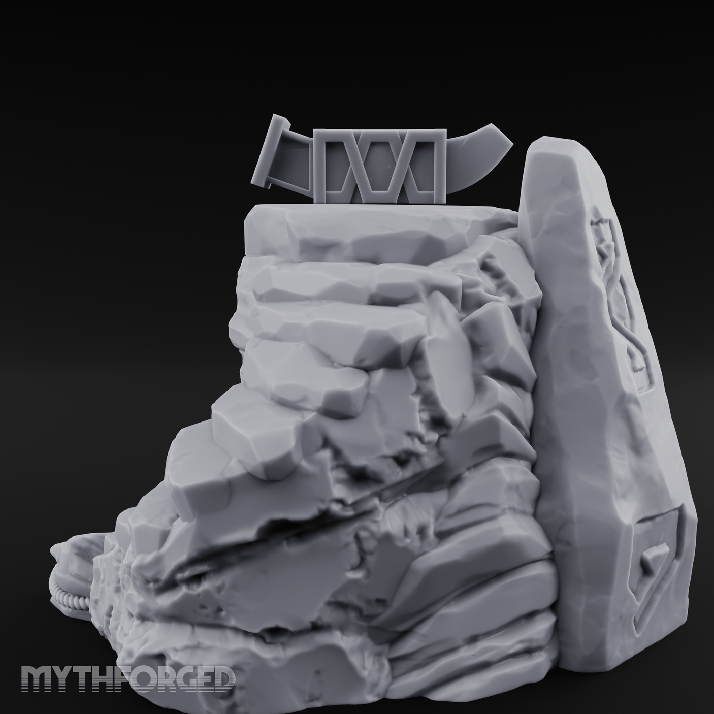 Anicent Dwarven Altar Miniature for Dungeons and Dragons, Pathfinder or other TTRPGs