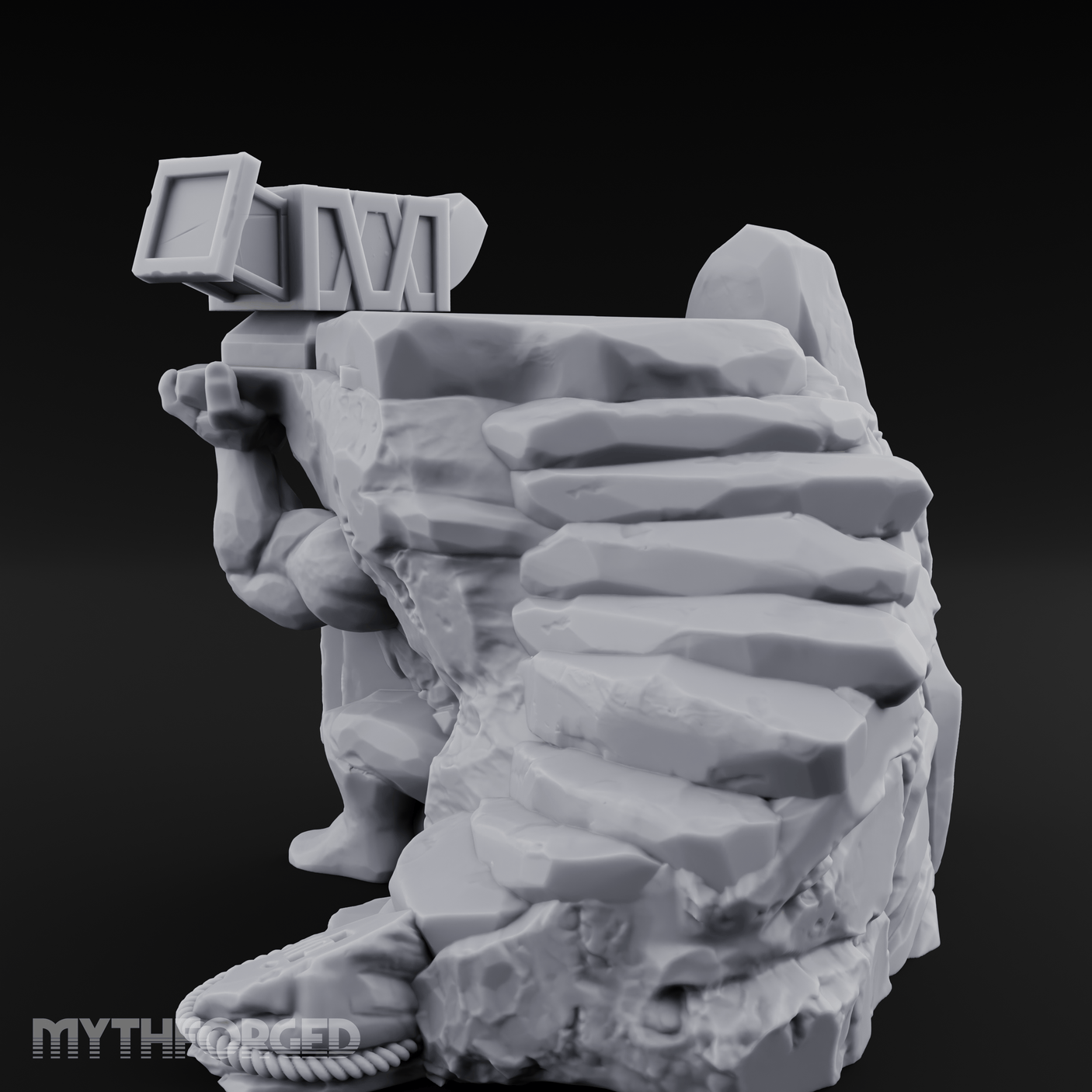 Anicent Dwarven Altar Miniature for Dungeons and Dragons, Pathfinder or other TTRPGs