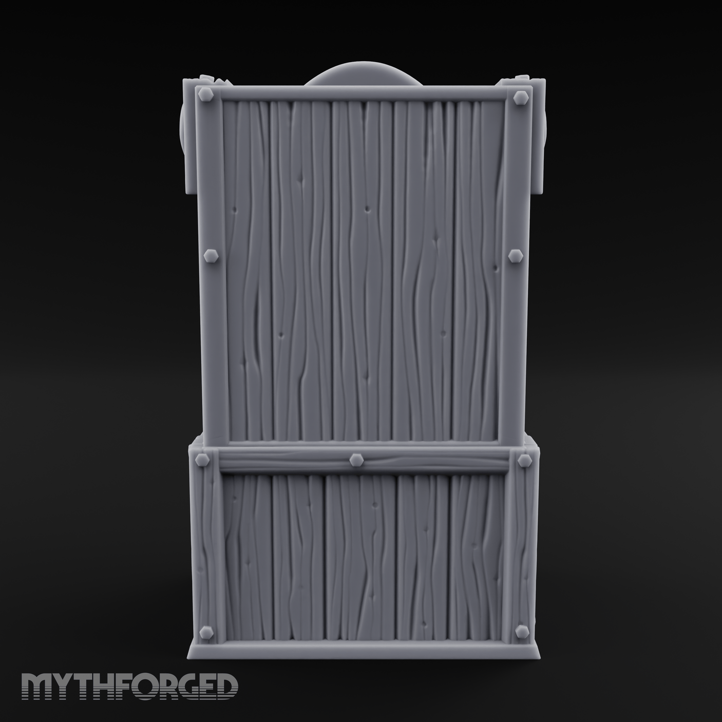 Fish-Monger's Market Stall Miniature for Dungeons and Dragons, Pathfinder or other TTRPGs