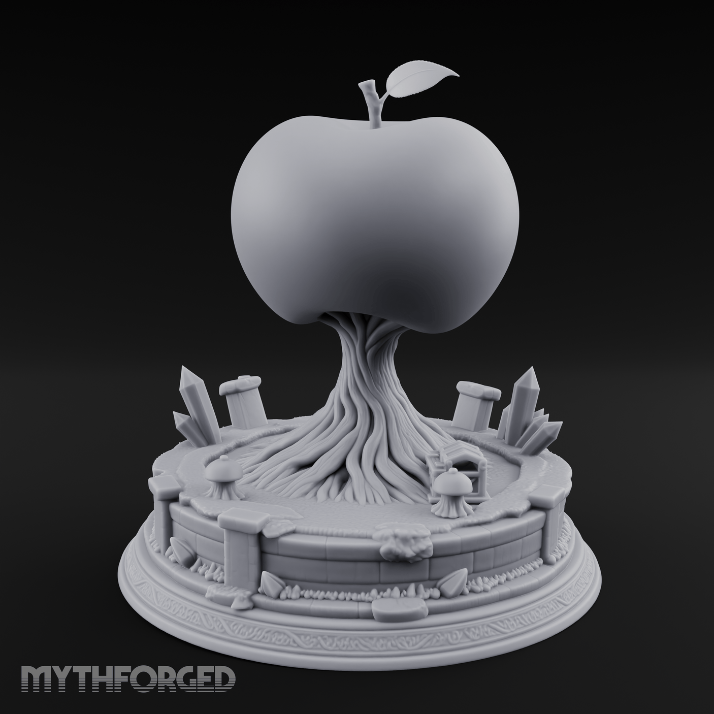 Fruit Bearing Tree Miniature for Dungeons and Dragons, Pathfinder or other TTRPGs