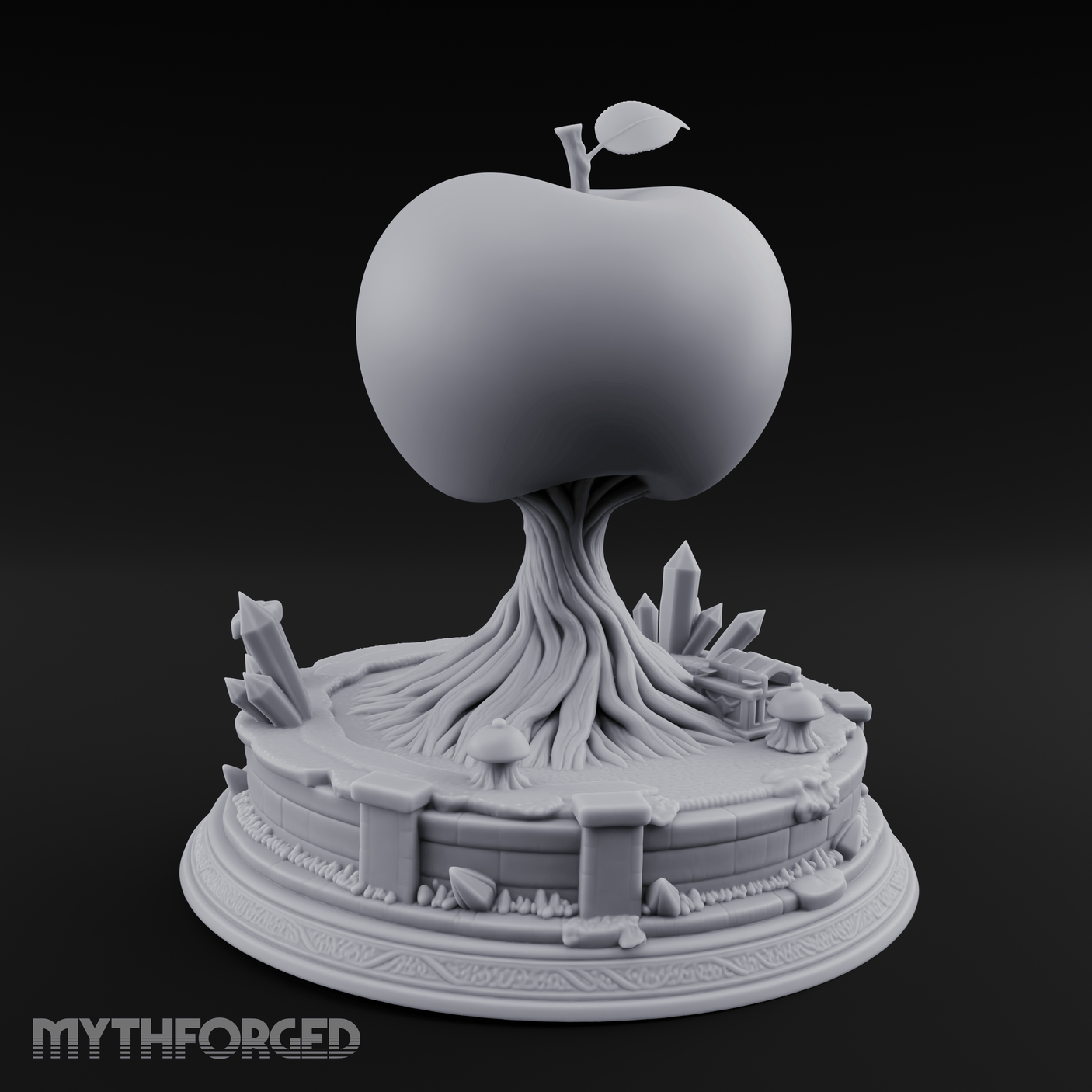 Fruit Bearing Tree Miniature for Dungeons and Dragons, Pathfinder or other TTRPGs