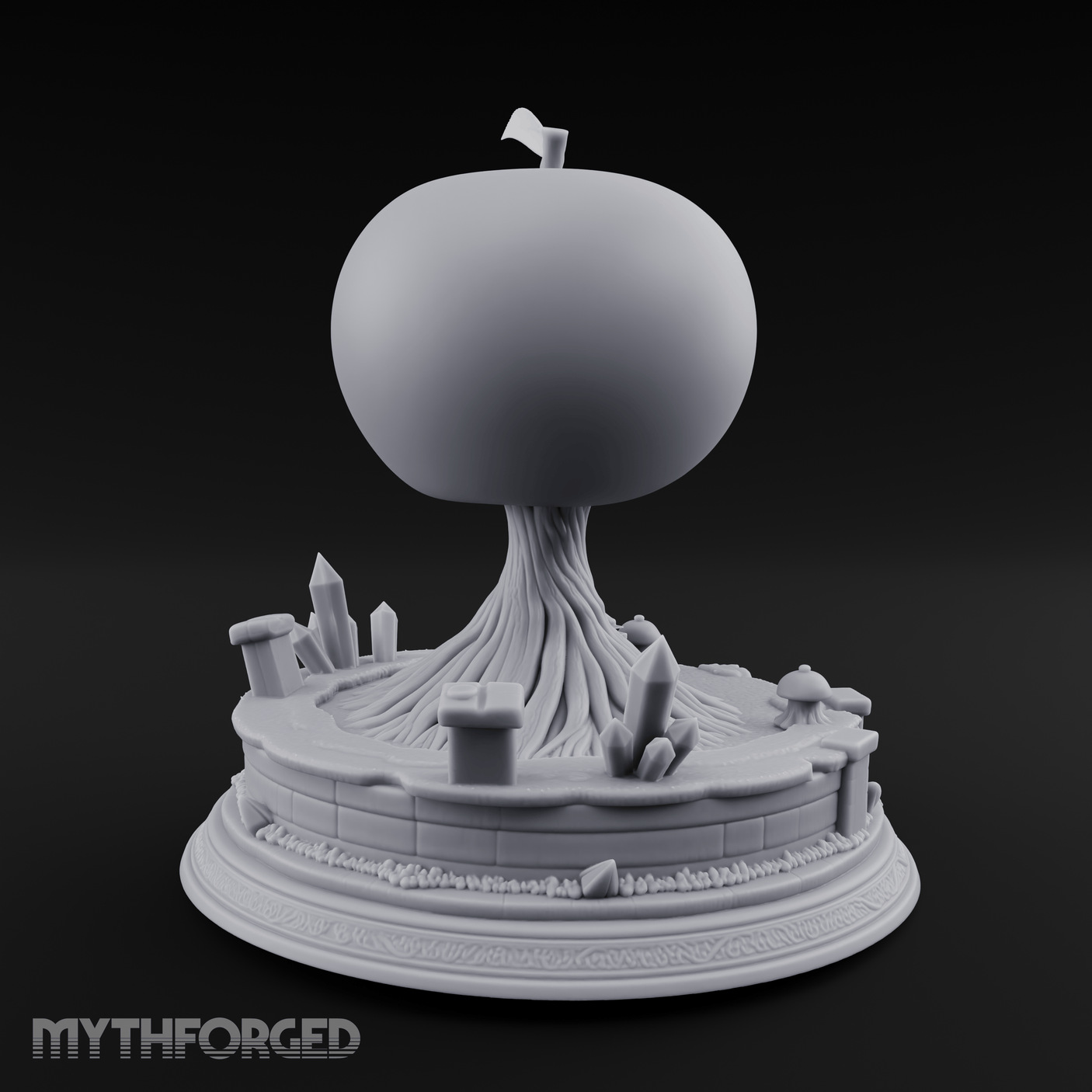 Fruit Bearing Tree Miniature for Dungeons and Dragons, Pathfinder or other TTRPGs