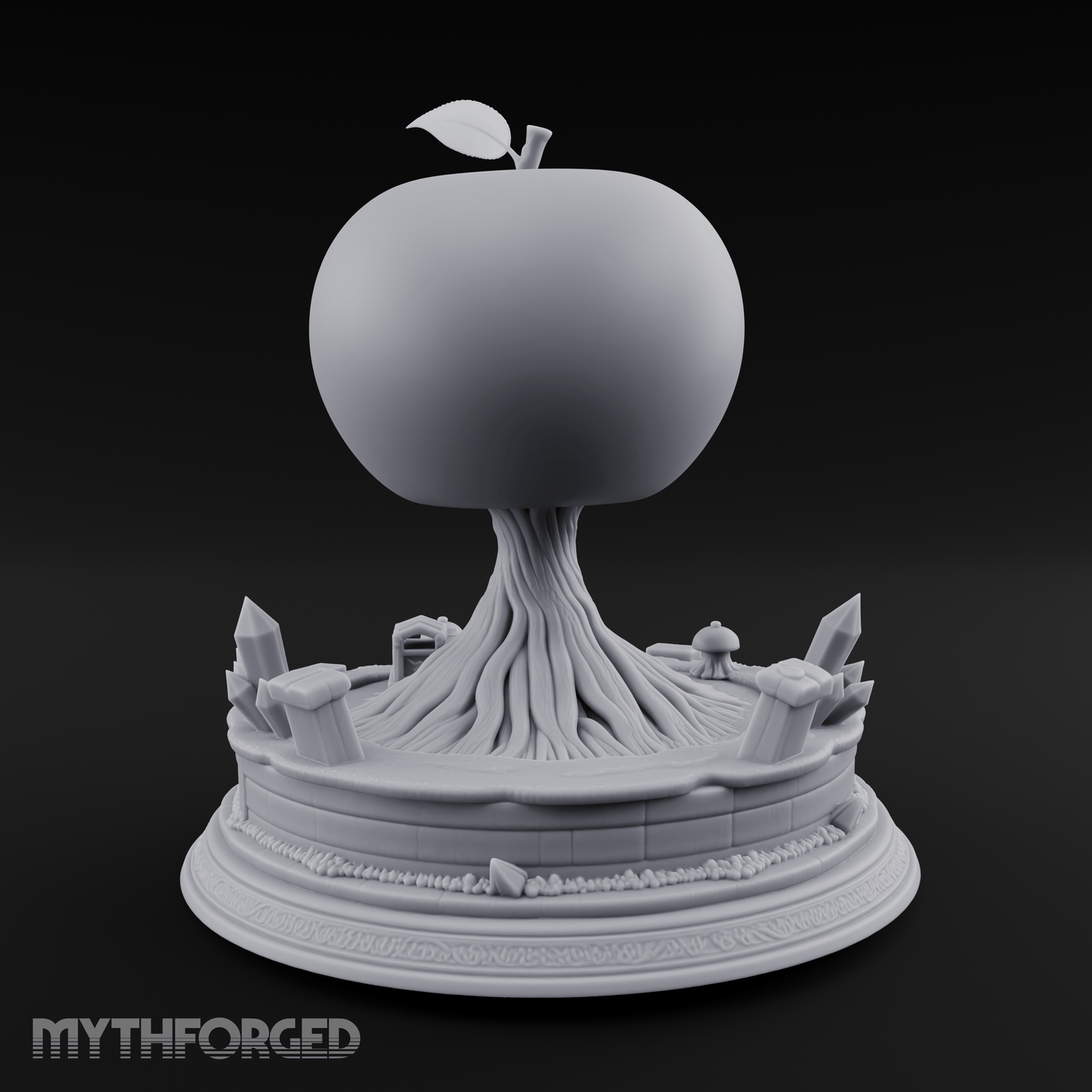 Fruit Bearing Tree Miniature for Dungeons and Dragons, Pathfinder or other TTRPGs