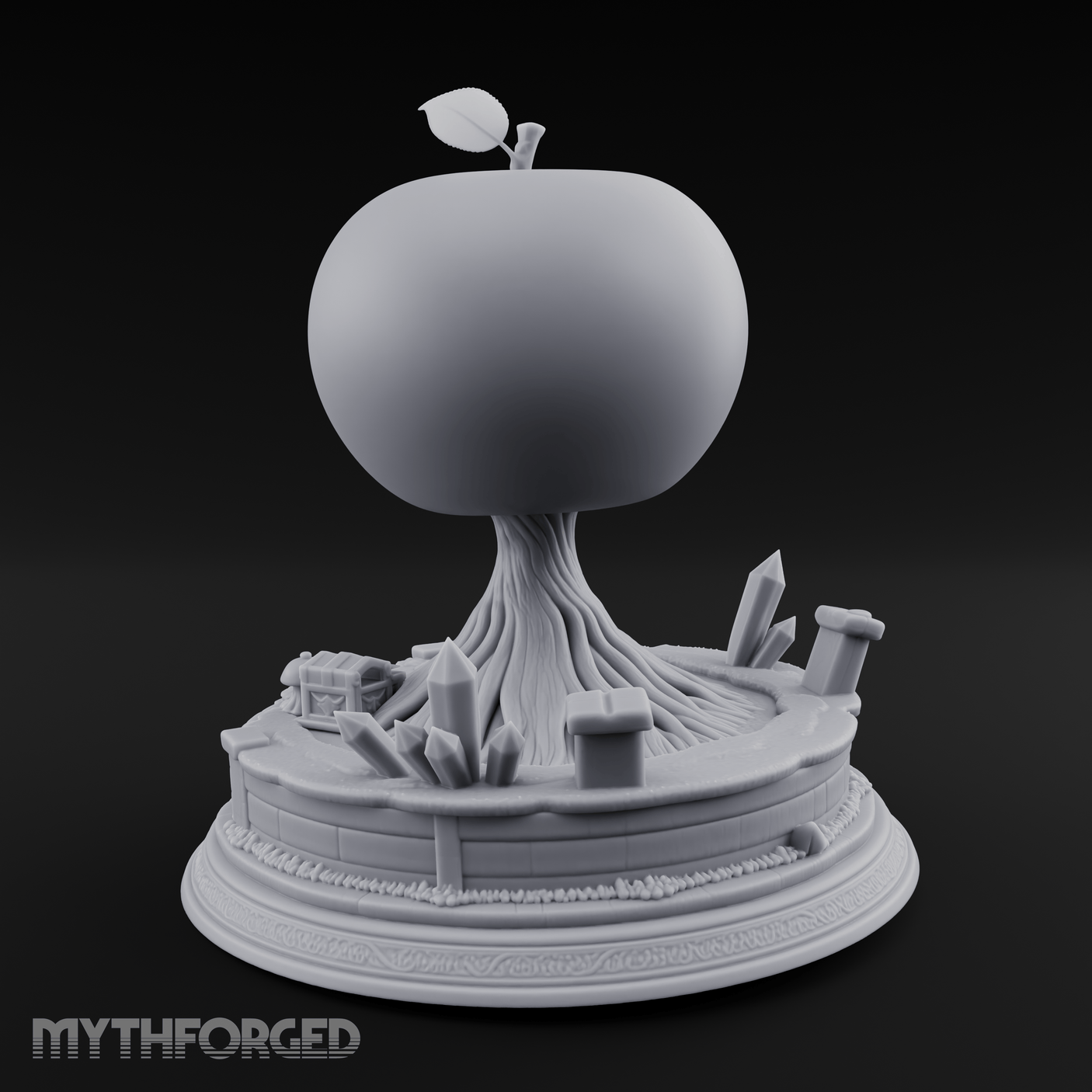 Fruit Bearing Tree Miniature for Dungeons and Dragons, Pathfinder or other TTRPGs