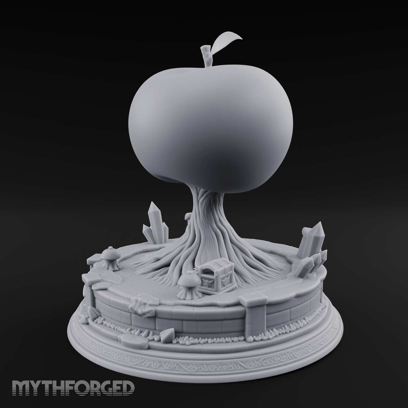 Fruit Bearing Tree Miniature for Dungeons and Dragons, Pathfinder or other TTRPGs