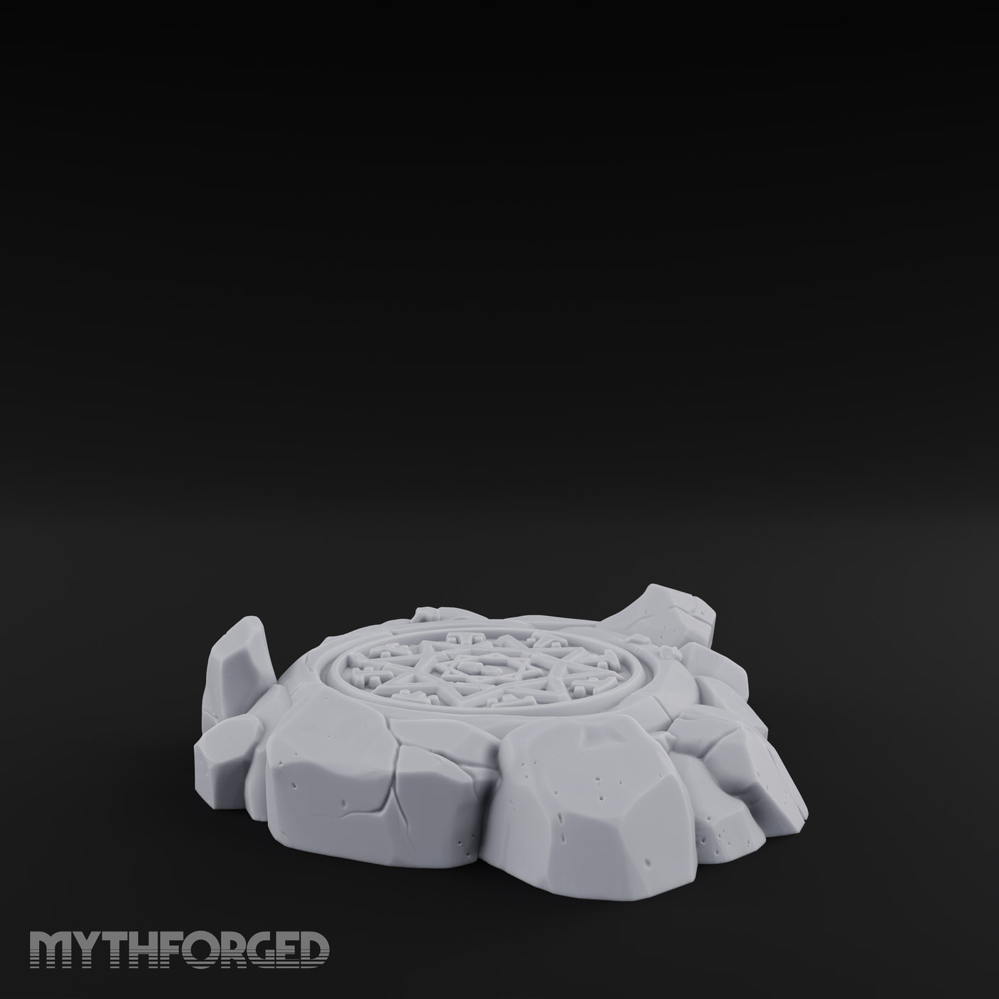 Small Rune-Etched Summoning Circle Miniature for Dungeons and Dragons, Pathfinder or other TTRPGs