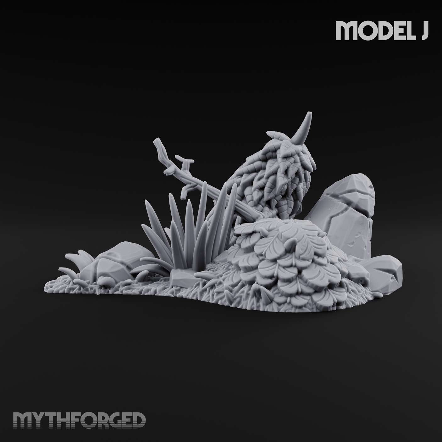 Overgrown Jungle Flora Clusters Miniature for Dungeons and Dragons, Pathfinder or other TTRPGs