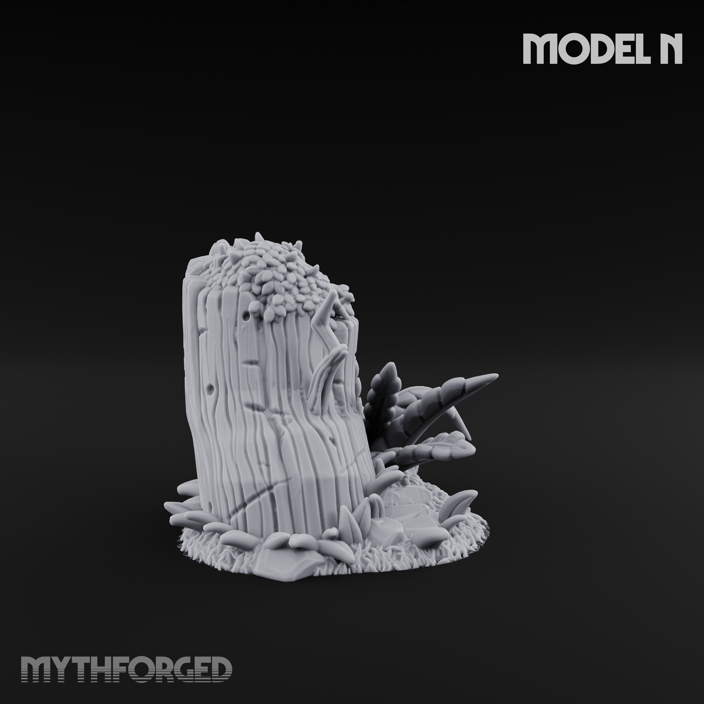 Overgrown Jungle Flora Cluster N Miniature for Dungeons and Dragons, Pathfinder or other TTRPGs