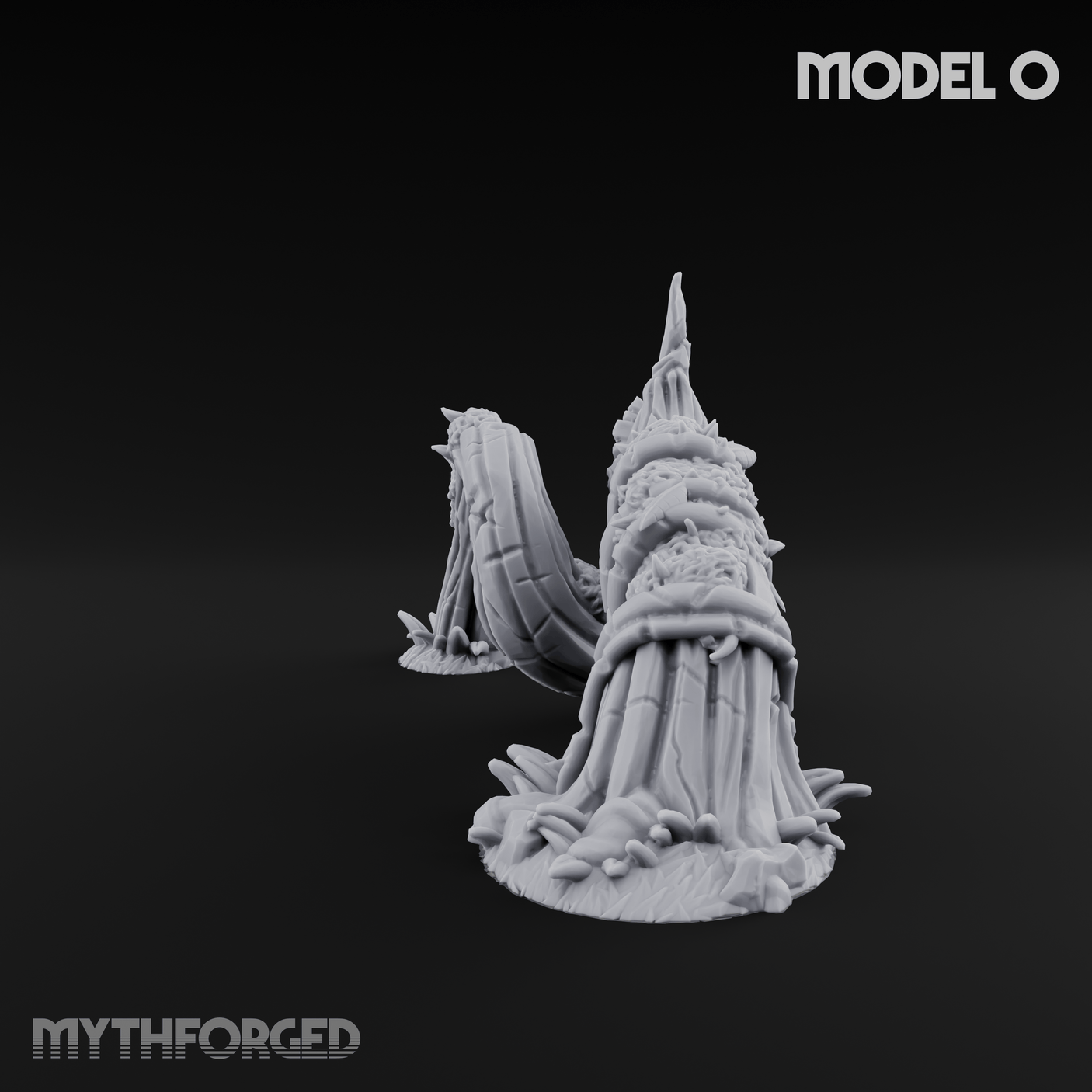Overgrown Jungle Flora Cluster O Miniature for Dungeons and Dragons, Pathfinder or other TTRPGs