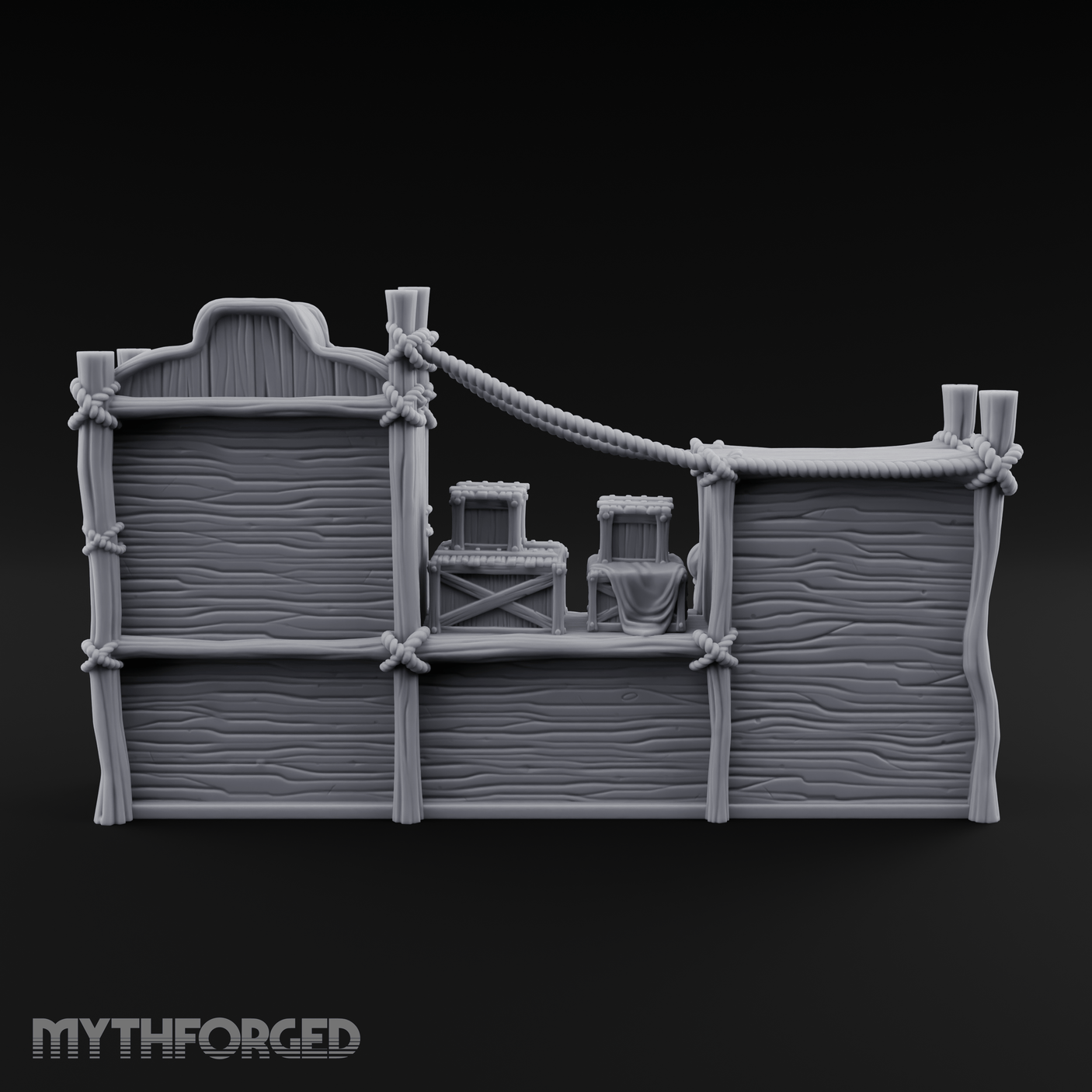 Well-Stocked Merchant's General Store Shelves Miniature for Dungeons and Dragons, Pathfinder or other TTRPGs