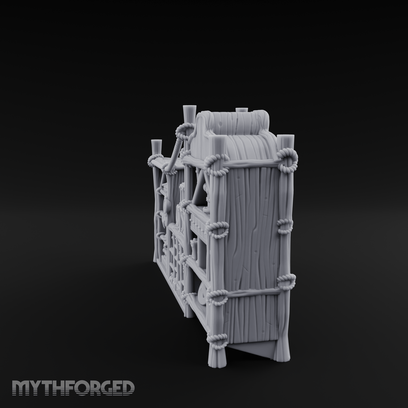 Well-Stocked Merchant's General Store Shelves Miniature for Dungeons and Dragons, Pathfinder or other TTRPGs