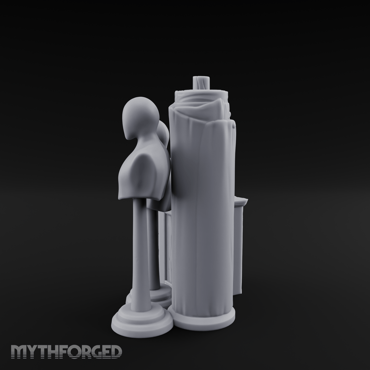Display-Ready Tailor's Mannequin Set Miniature for Dungeons and Dragons, Pathfinder or other TTRPGs