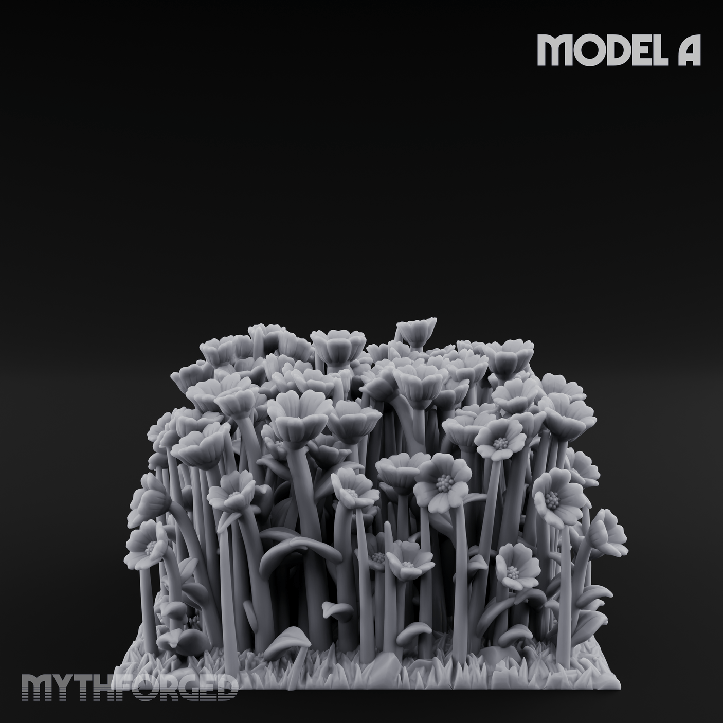 Cultivated Wildflower Meadows Miniature for Dungeons and Dragons, Pathfinder or other TTRPGs