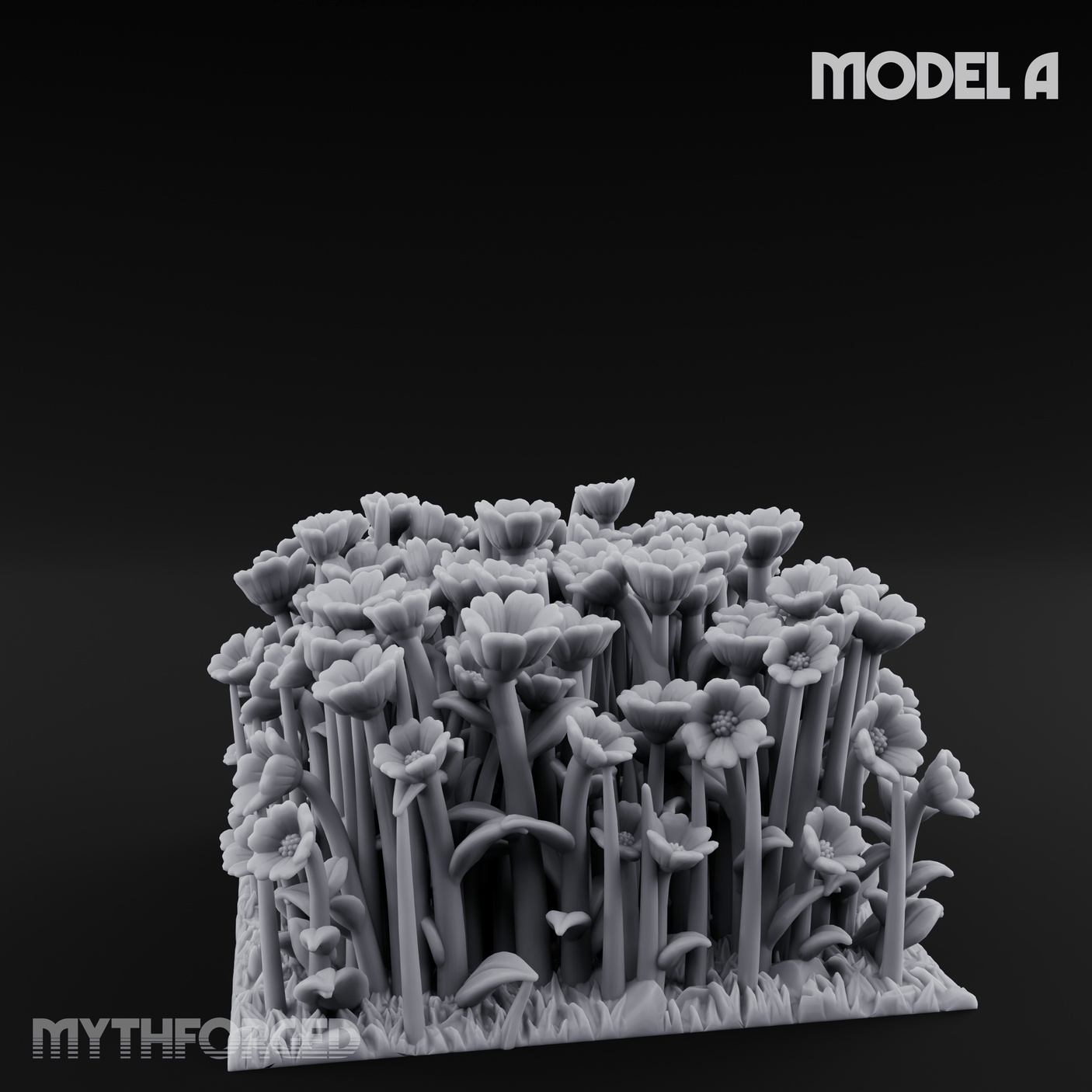 Cultivated Wildflower Meadows Miniature for Dungeons and Dragons, Pathfinder or other TTRPGs