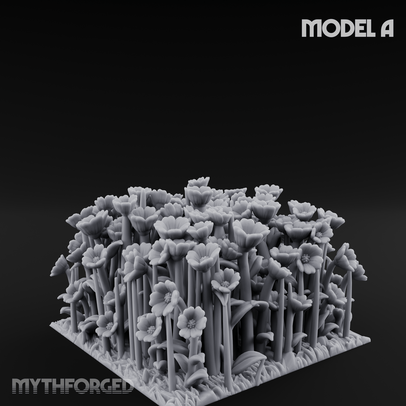 Cultivated Wildflower Meadows Miniature for Dungeons and Dragons, Pathfinder or other TTRPGs