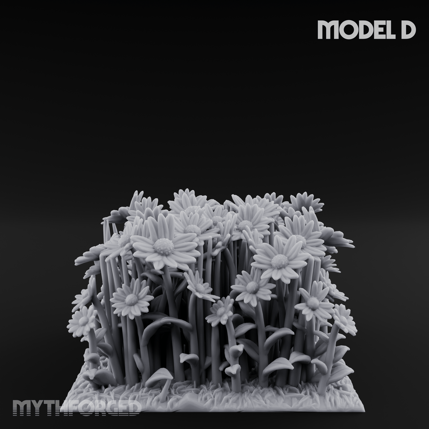 Cultivated Wildflower Meadows Miniature for Dungeons and Dragons, Pathfinder or other TTRPGs