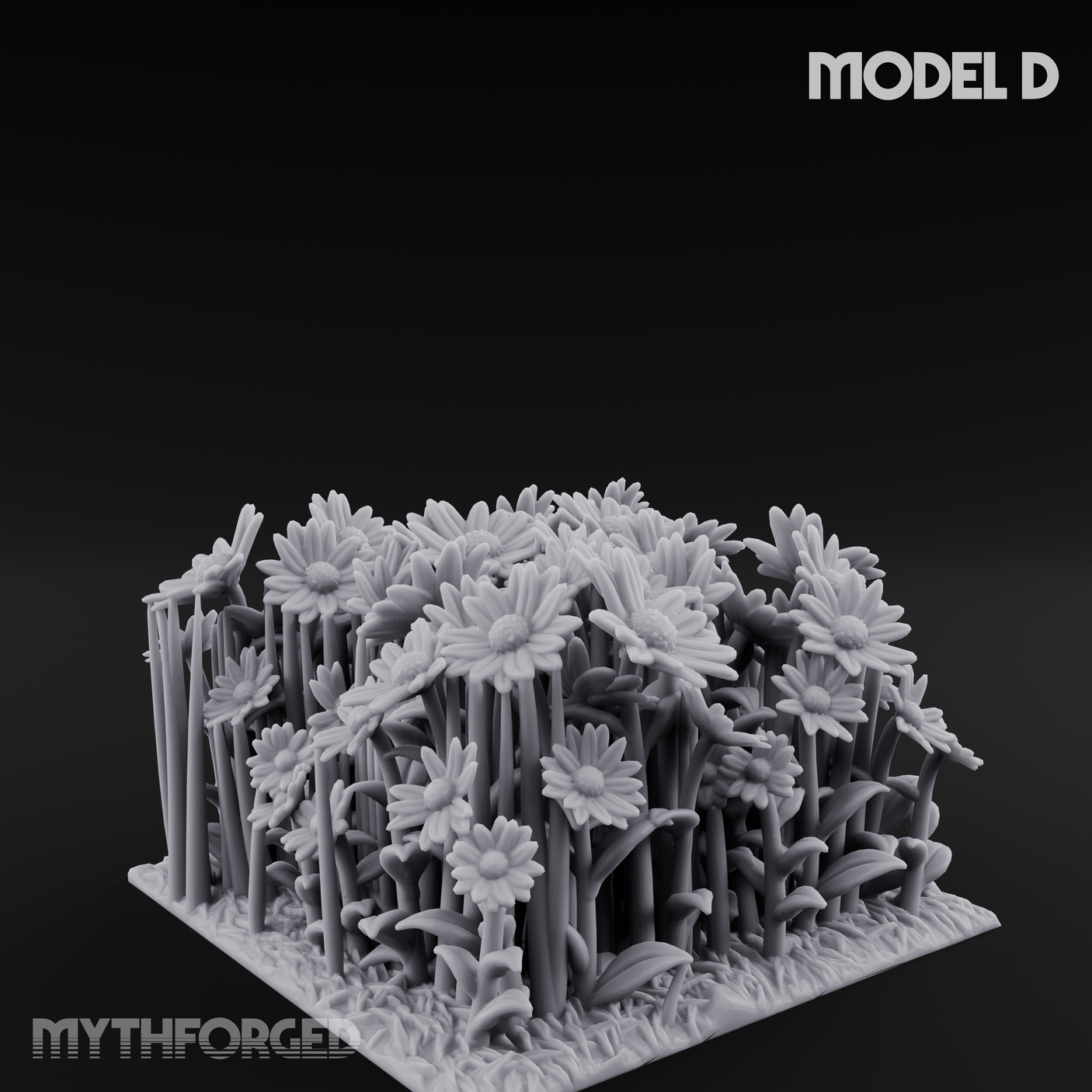 Cultivated Wildflower Meadows Miniature for Dungeons and Dragons, Pathfinder or other TTRPGs