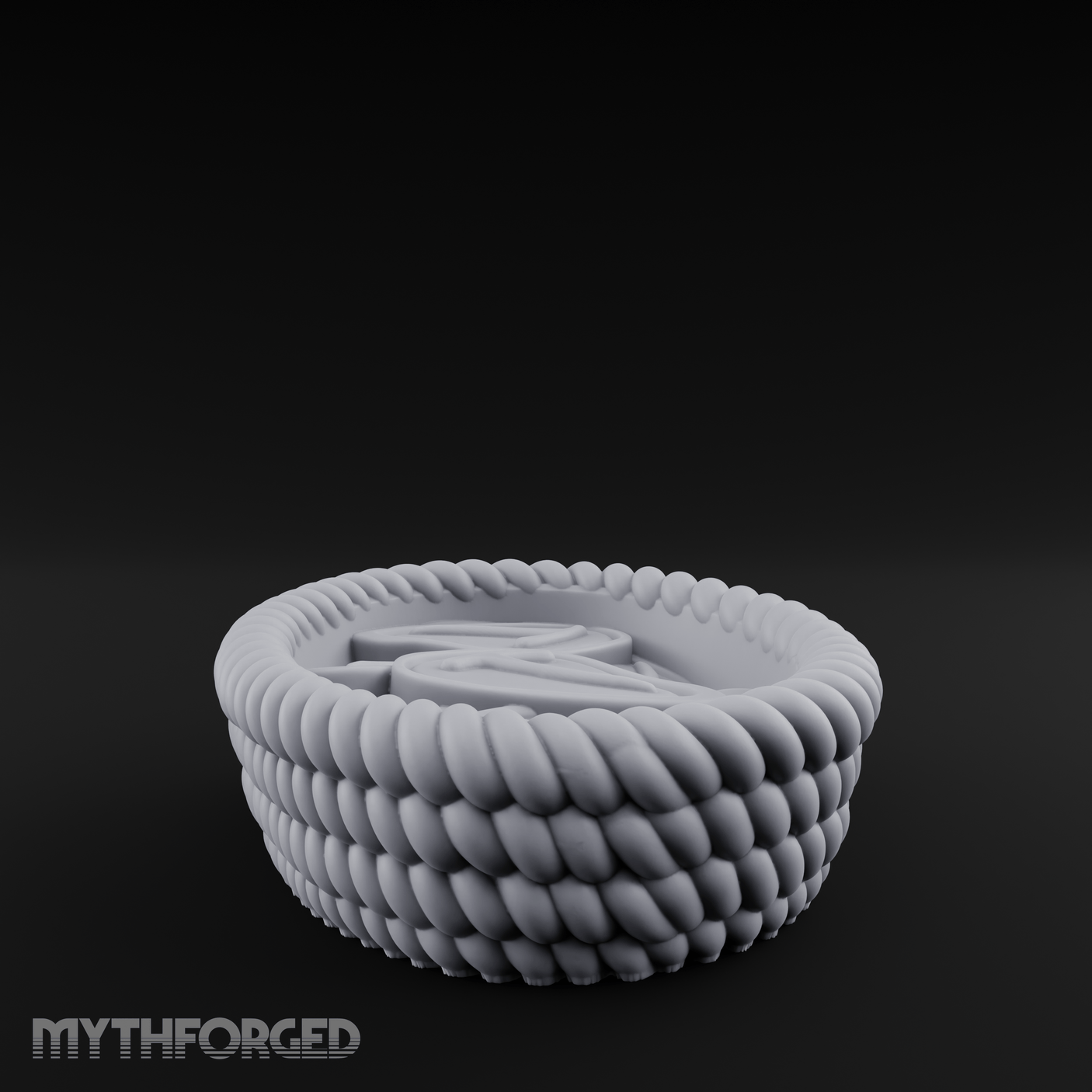 Braided Rope Basket Miniature for Dungeons and Dragons, Pathfinder or other TTRPGs