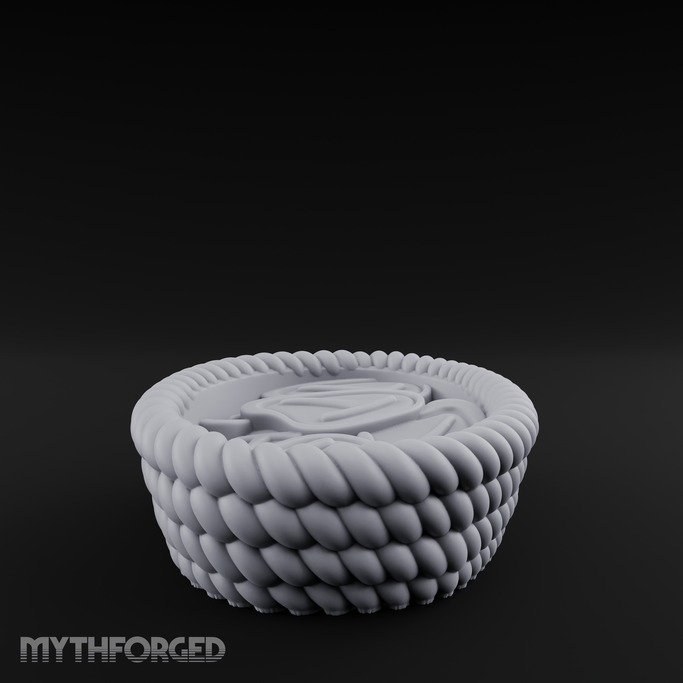 Braided Rope Basket Miniature for Dungeons and Dragons, Pathfinder or other TTRPGs