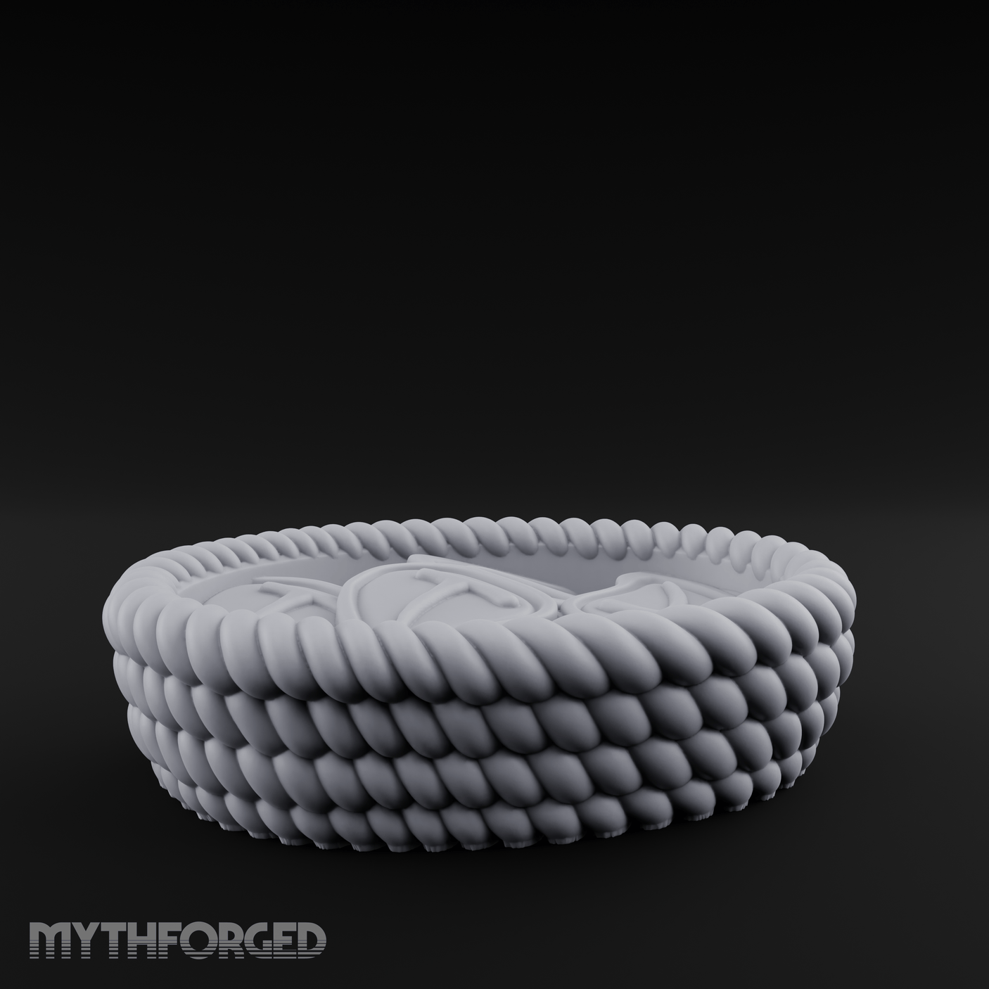 Braided Rope Basket Miniature for Dungeons and Dragons, Pathfinder or other TTRPGs