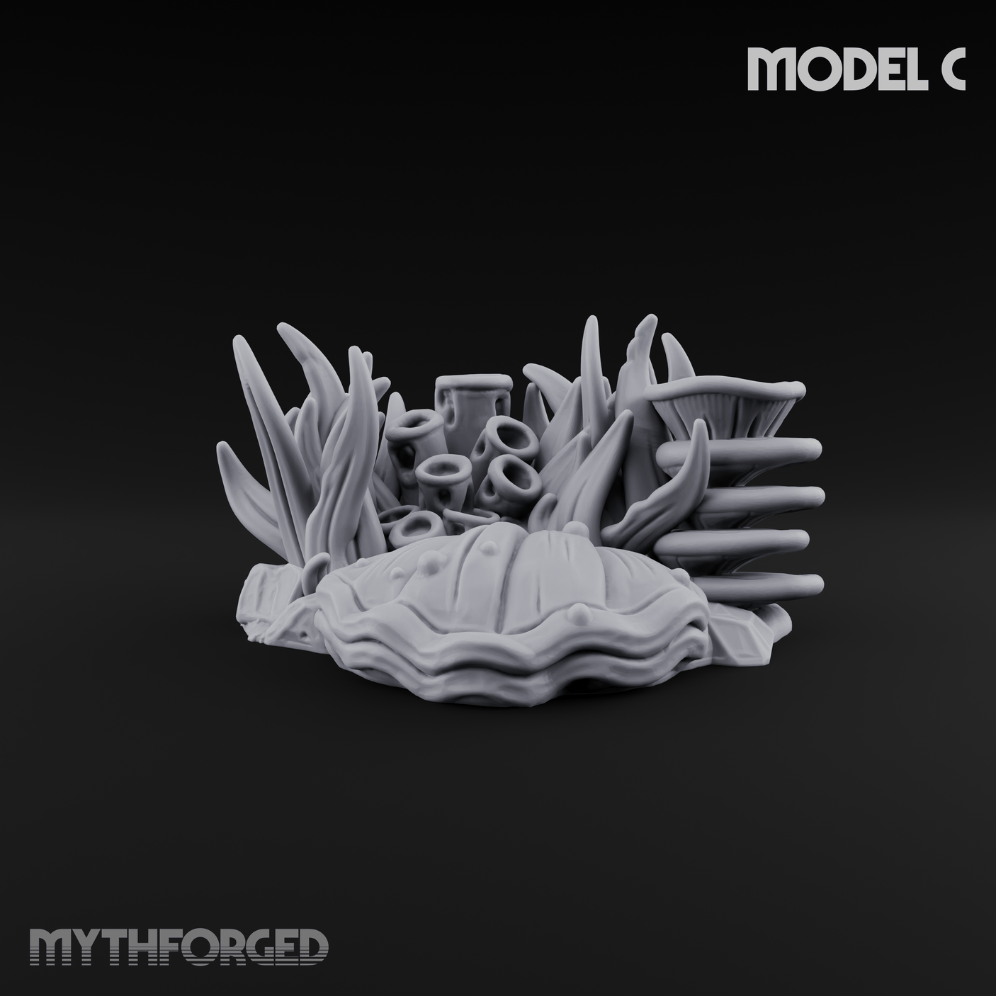 Sunken Ocean Floors C Miniature for Dungeons and Dragons, Pathfinder or other TTRPGs