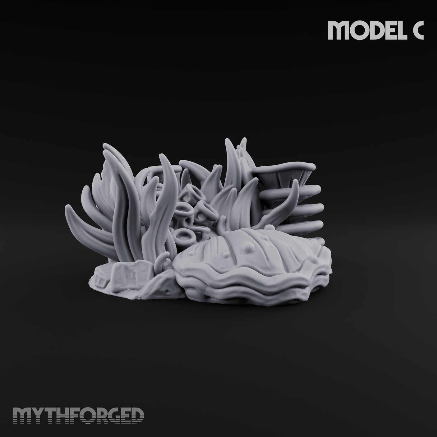 Sunken Ocean Floors C Miniature for Dungeons and Dragons, Pathfinder or other TTRPGs