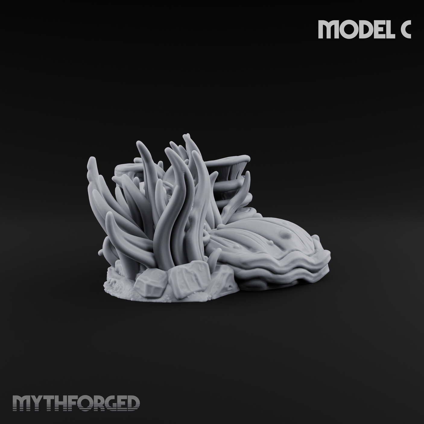 Sunken Ocean Floors C Miniature for Dungeons and Dragons, Pathfinder or other TTRPGs