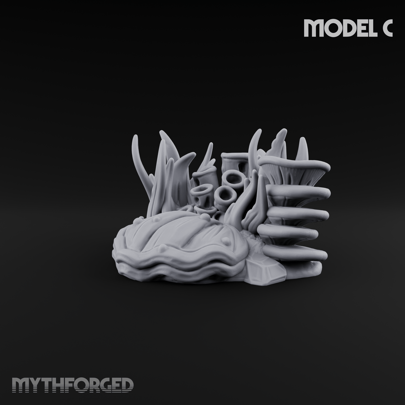 Sunken Ocean Floors C Miniature for Dungeons and Dragons, Pathfinder or other TTRPGs