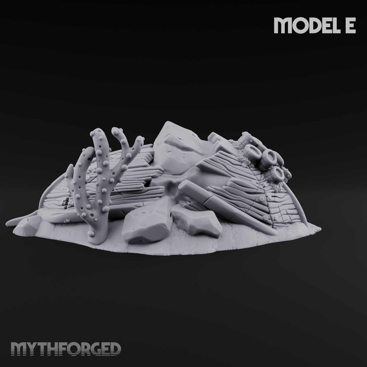 Sunken Ocean Floors E Miniature for Dungeons and Dragons, Pathfinder or other TTRPGs