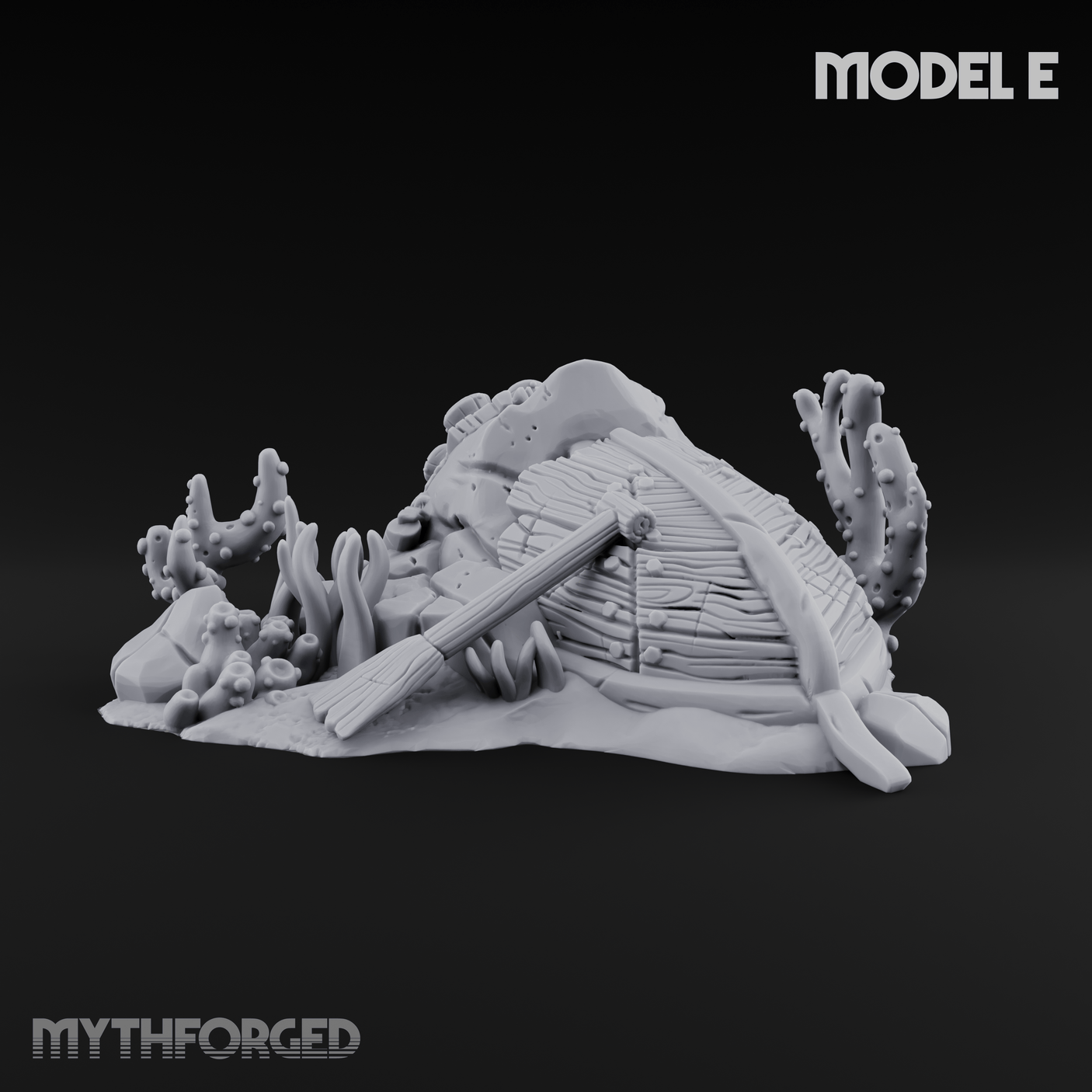 Sunken Ocean Floors E Miniature for Dungeons and Dragons, Pathfinder or other TTRPGs