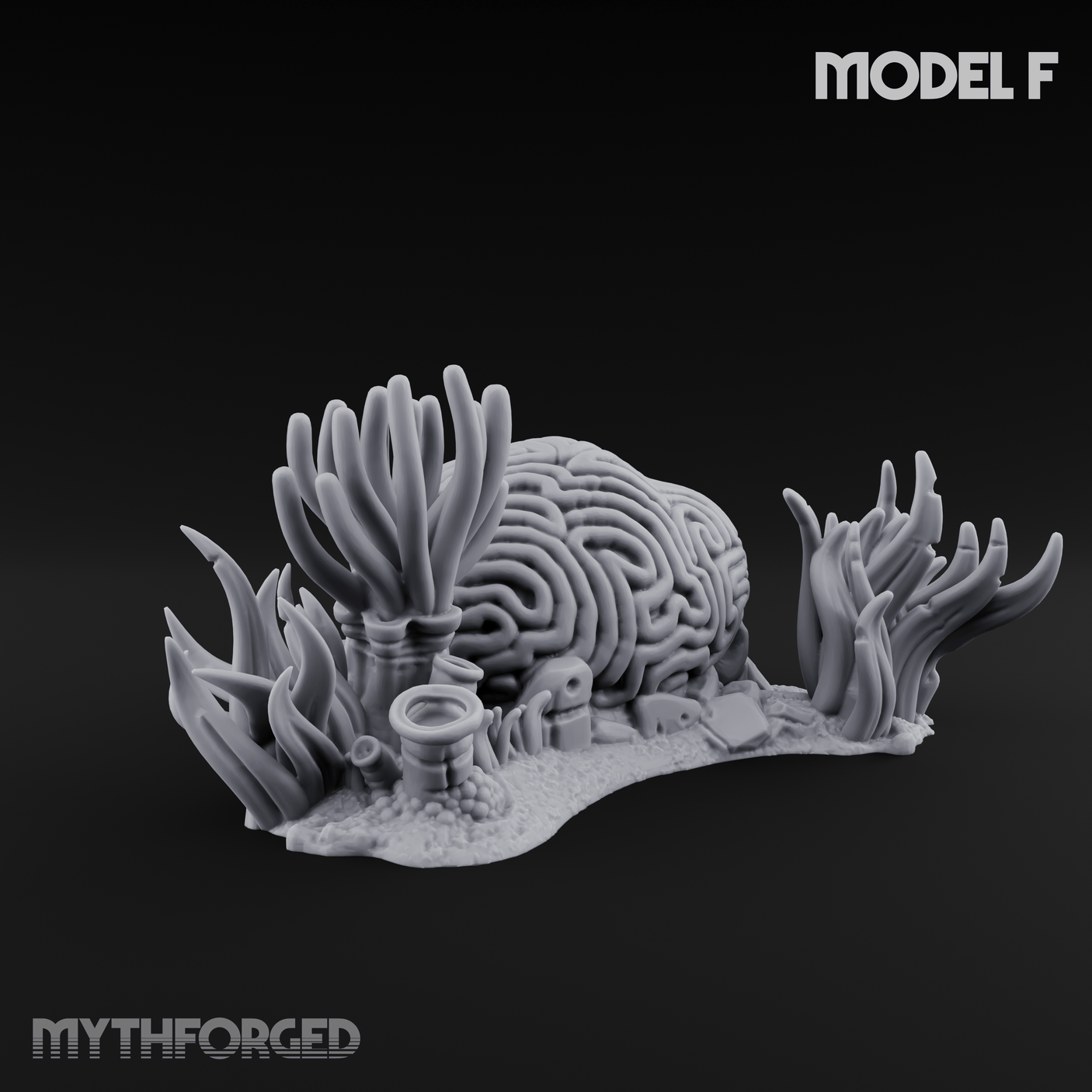 Sunken Ocean Floors F Miniature for Dungeons and Dragons, Pathfinder or other TTRPGs