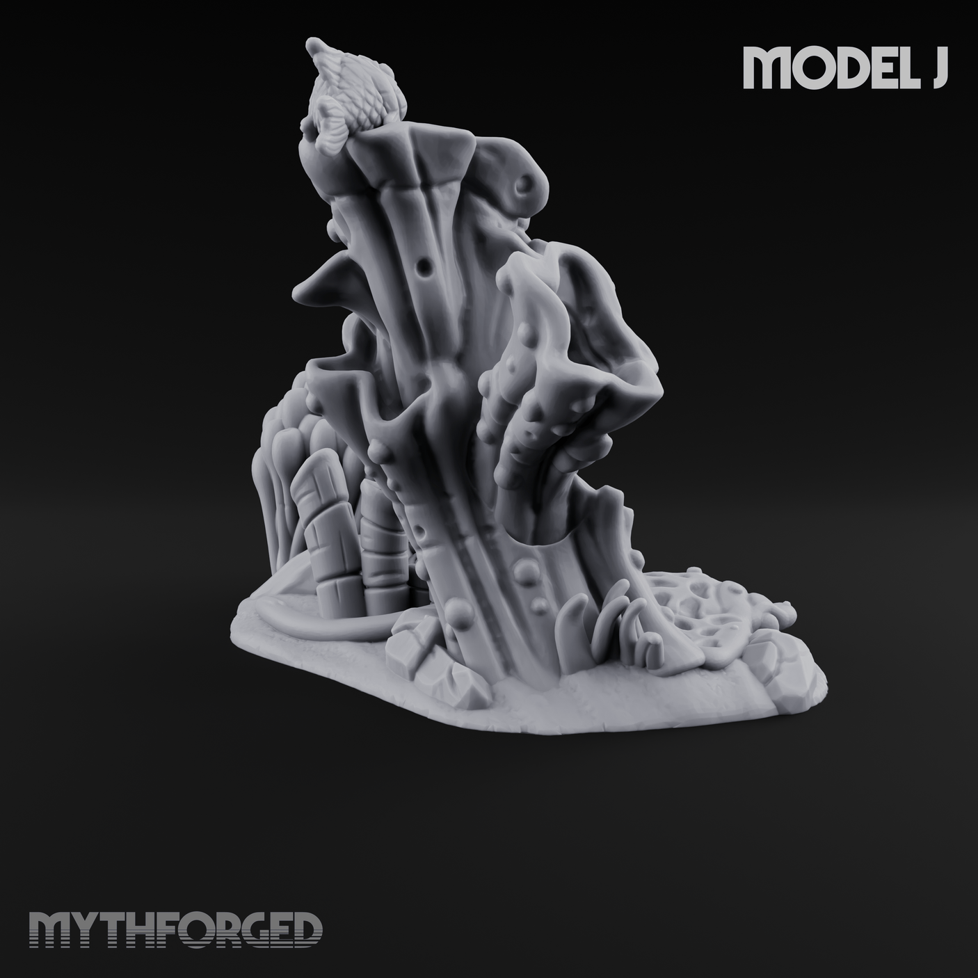 Sunken Ocean Floors J Miniature for Dungeons and Dragons, Pathfinder or other TTRPGs