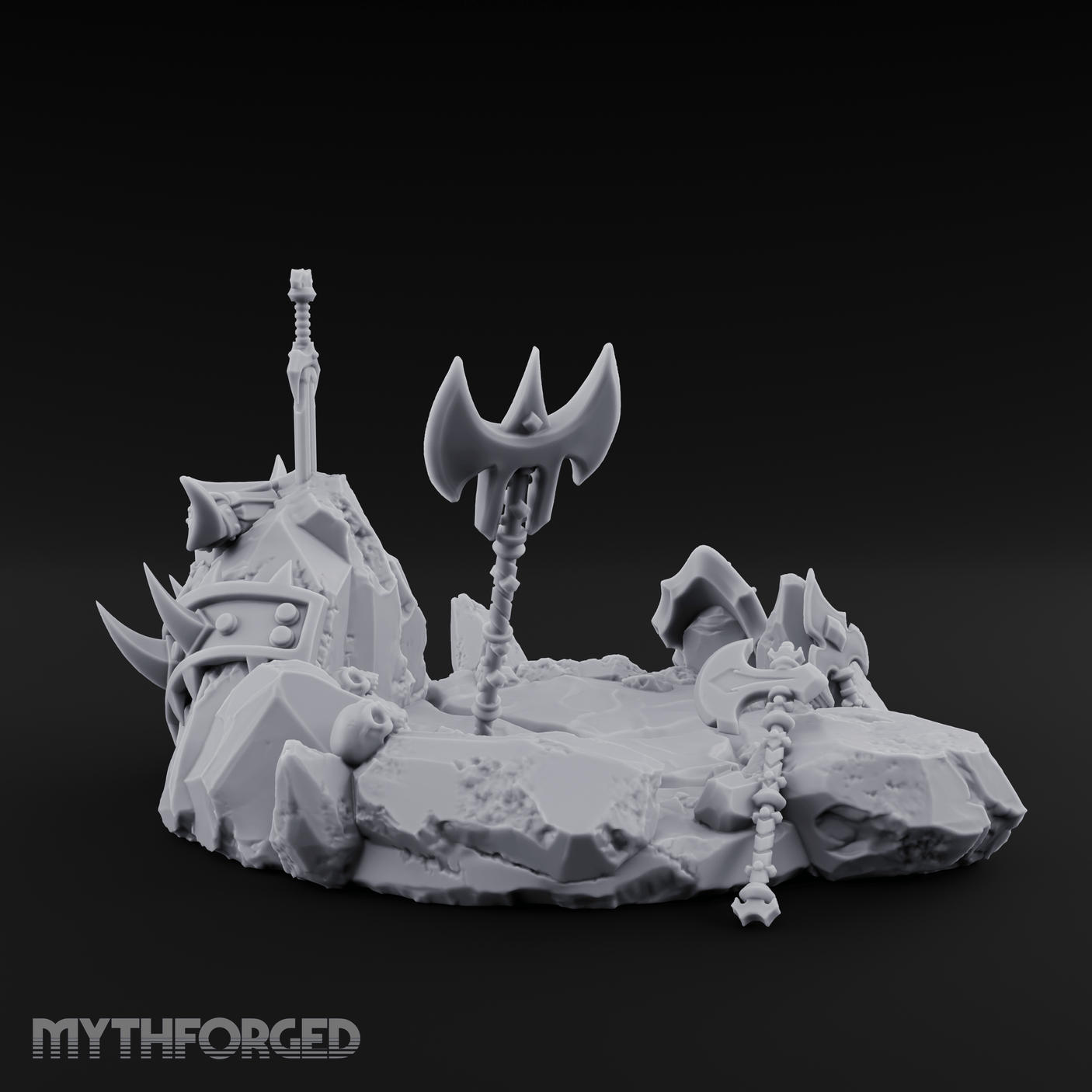 Cursed Battlefield Altar Miniature for Dungeons and Dragons, Pathfinder or other TTRPGs