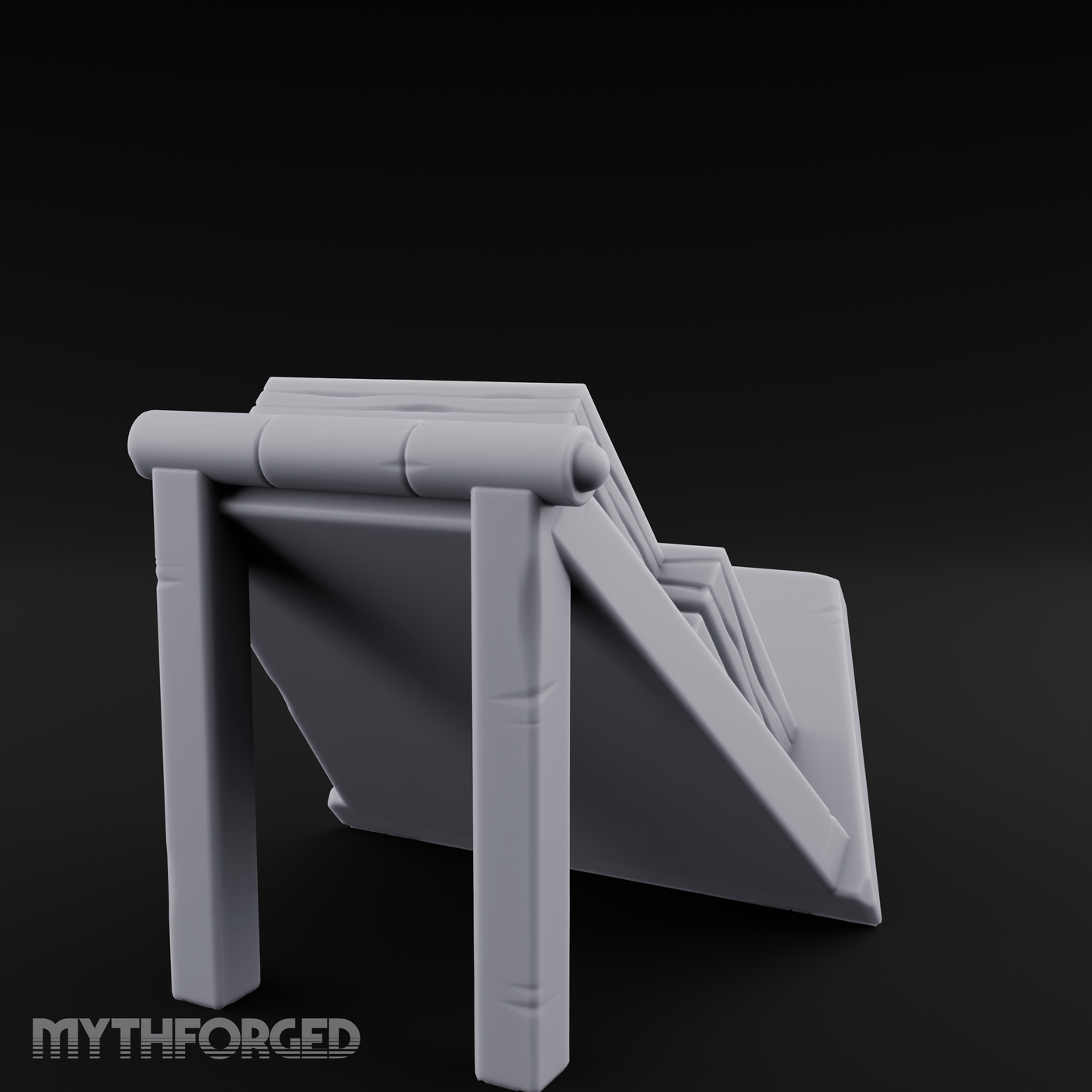Produce-Laden Market Produce Stall Miniature for Dungeons and Dragons, Pathfinder or other TTRPGs