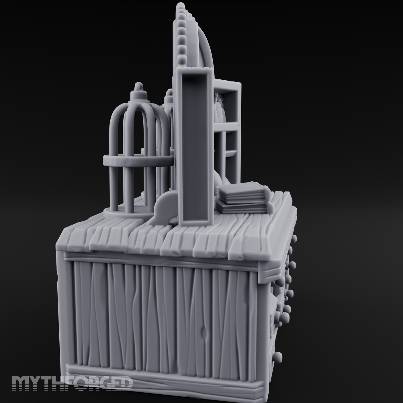 Well-Stocked Apothecary Potion Cabinet Miniature for Dungeons and Dragons, Pathfinder or other TTRPGs