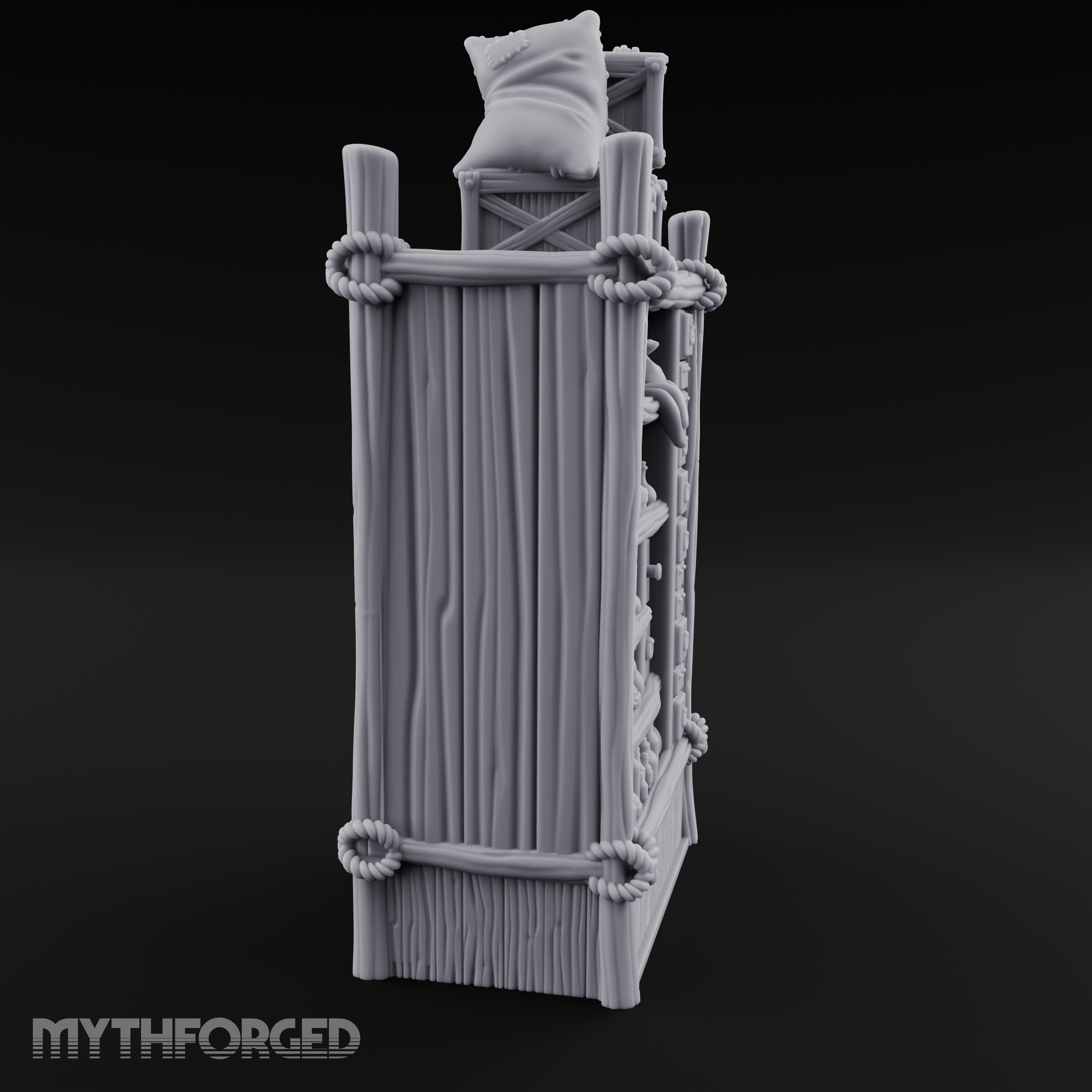 Draped Stacked Cargo Crates