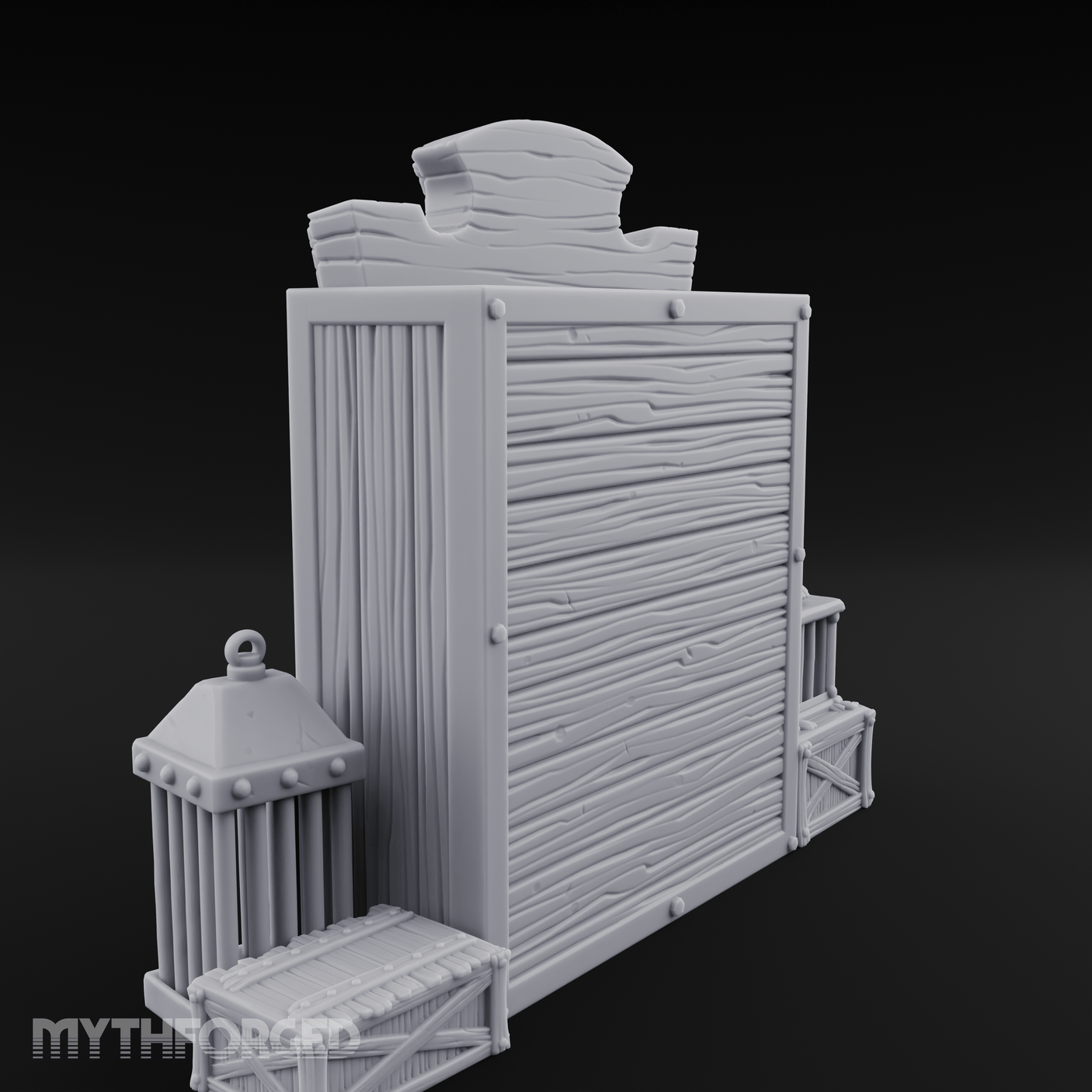 Well-Stocked Apothecary Shelf And Cages Miniature for Dungeons and Dragons, Pathfinder or other TTRPGs
