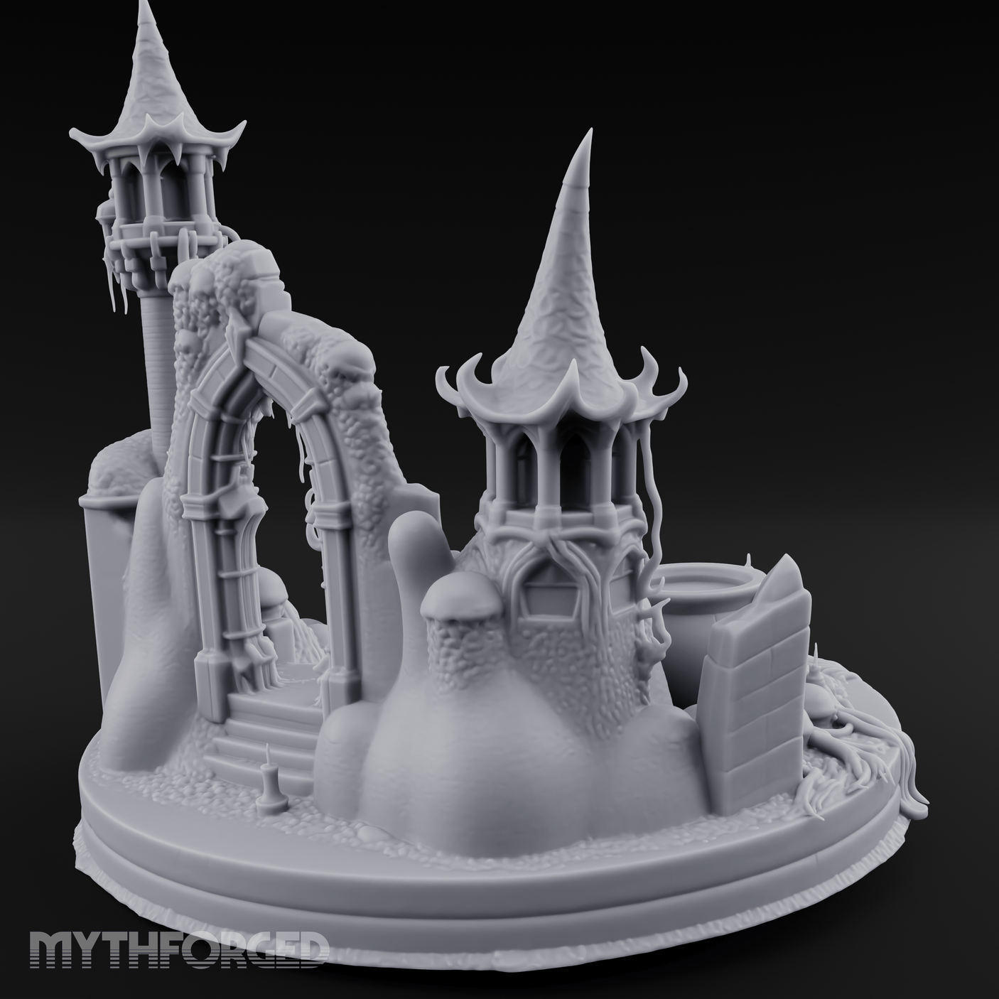 Eldritch Spires Rising Ruin Miniature for Dungeons and Dragons, Pathfinder or other TTRPGs