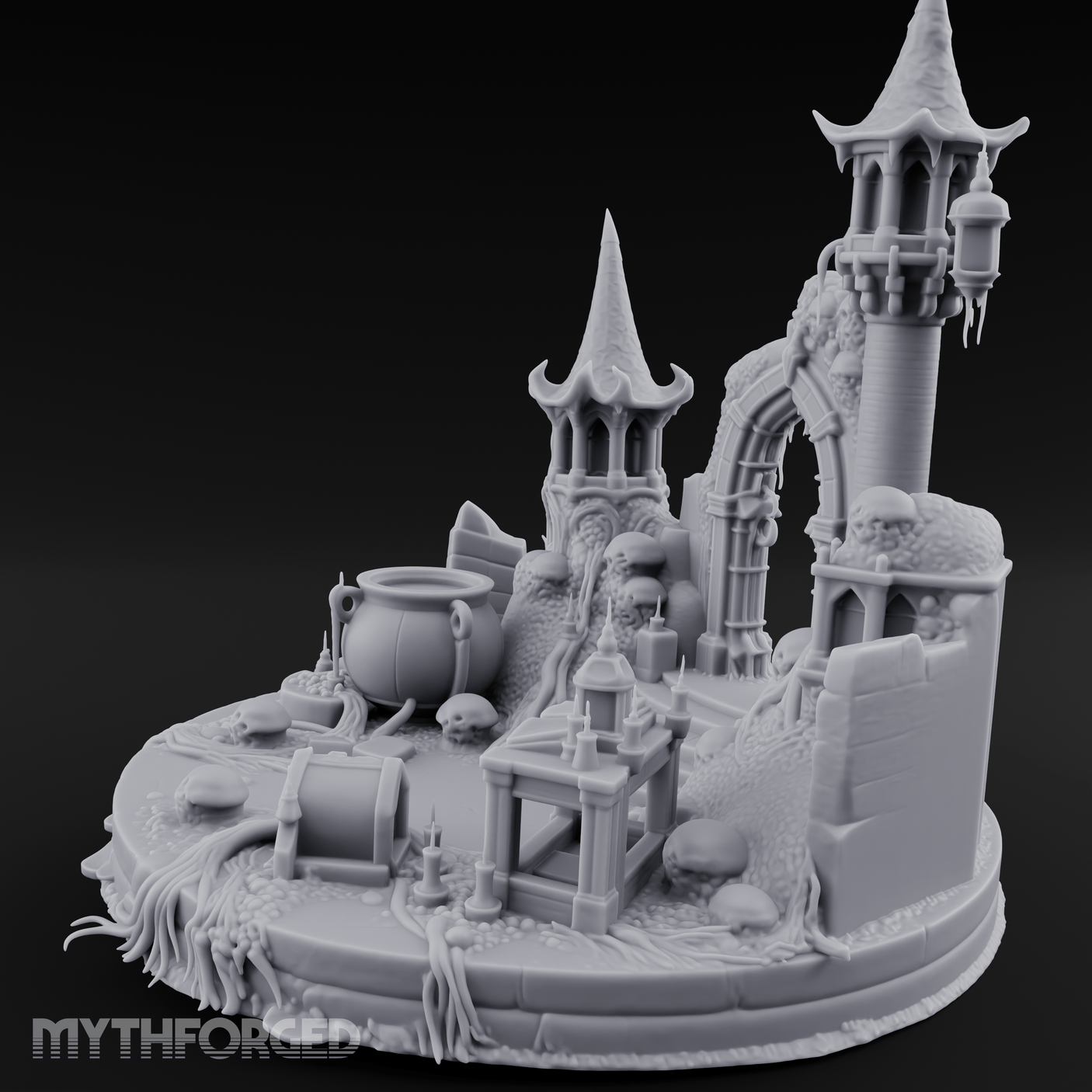 Eldritch Spires Rising Ruin Miniature for Dungeons and Dragons, Pathfinder or other TTRPGs