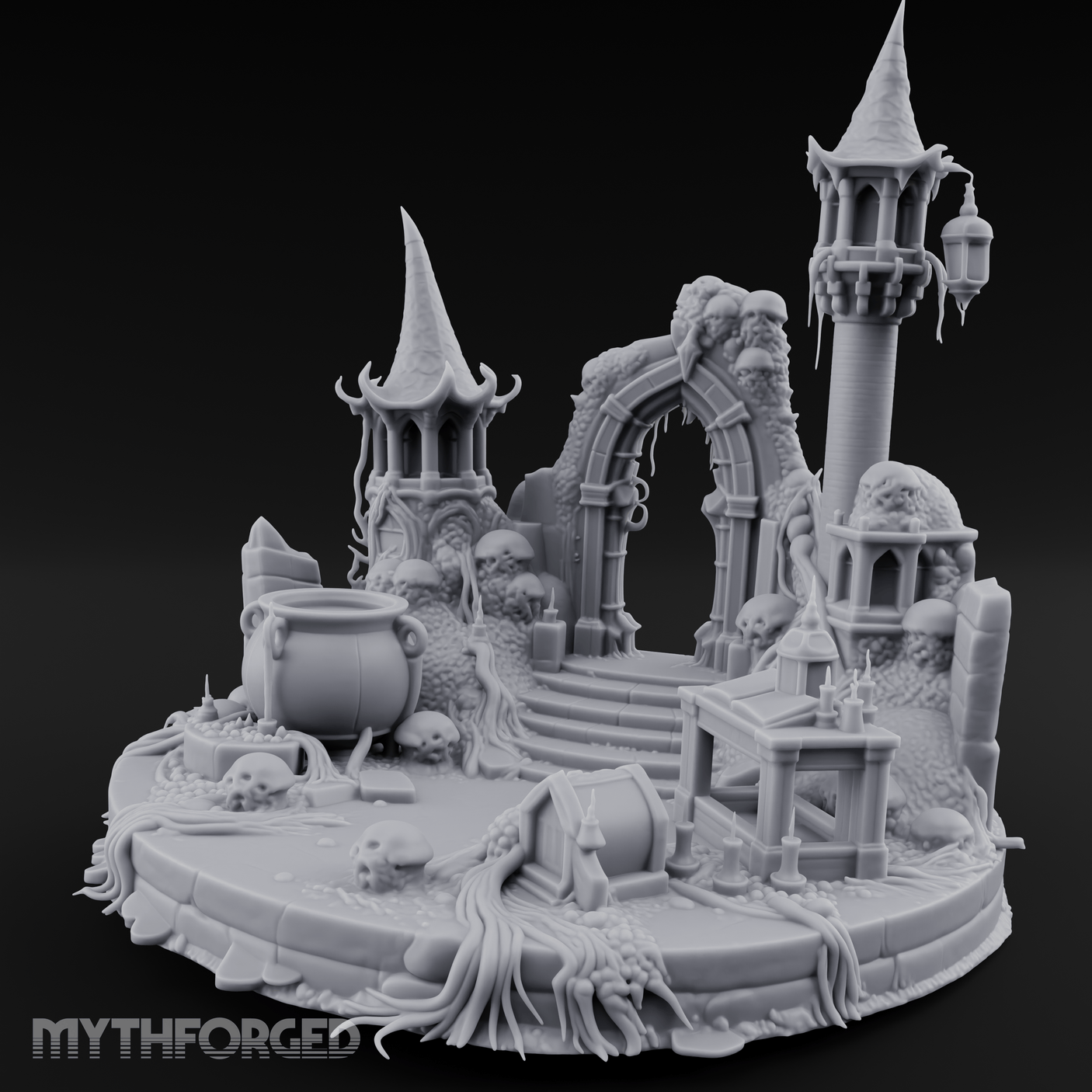 Eldritch Spires Rising Ruin Miniature for Dungeons and Dragons, Pathfinder or other TTRPGs
