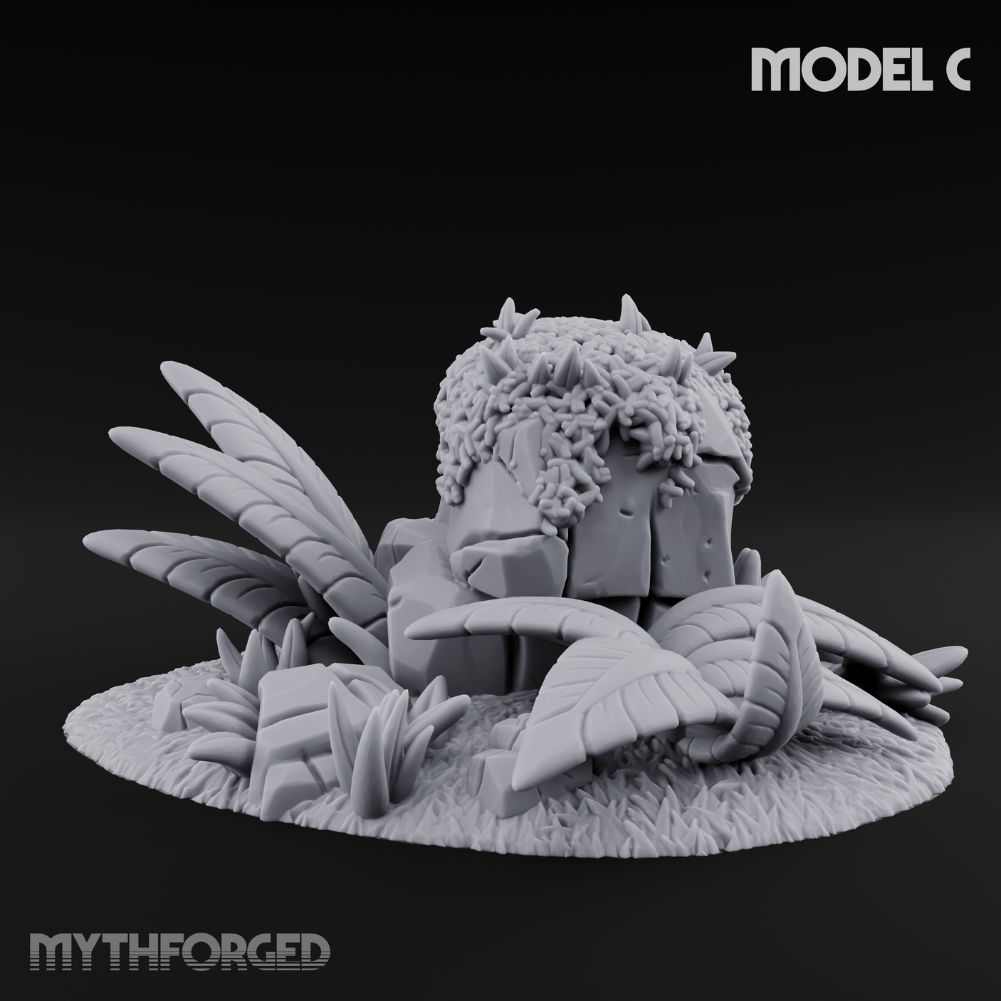 Sunbaked Desert Foliage C Miniature for Dungeons and Dragons, Pathfinder or other TTRPGs