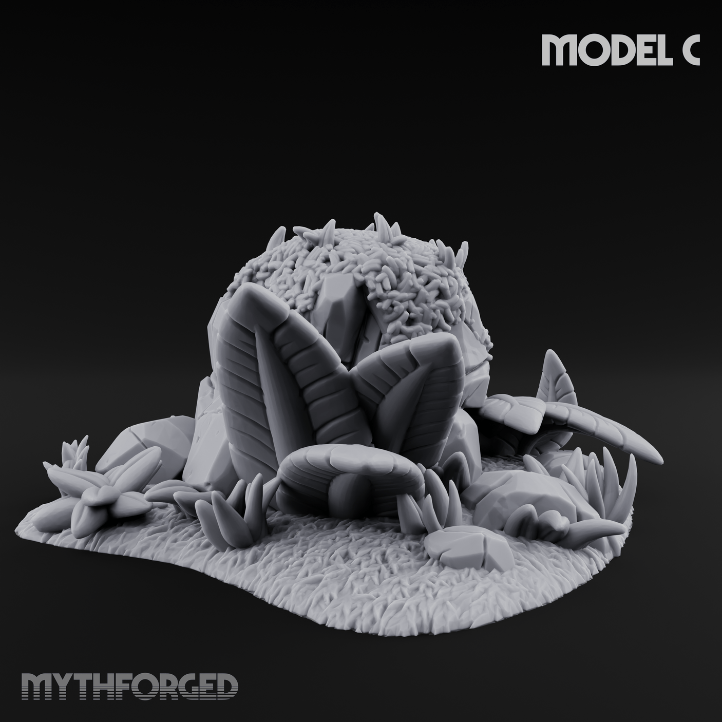 Sunbaked Desert Foliage C Miniature for Dungeons and Dragons, Pathfinder or other TTRPGs
