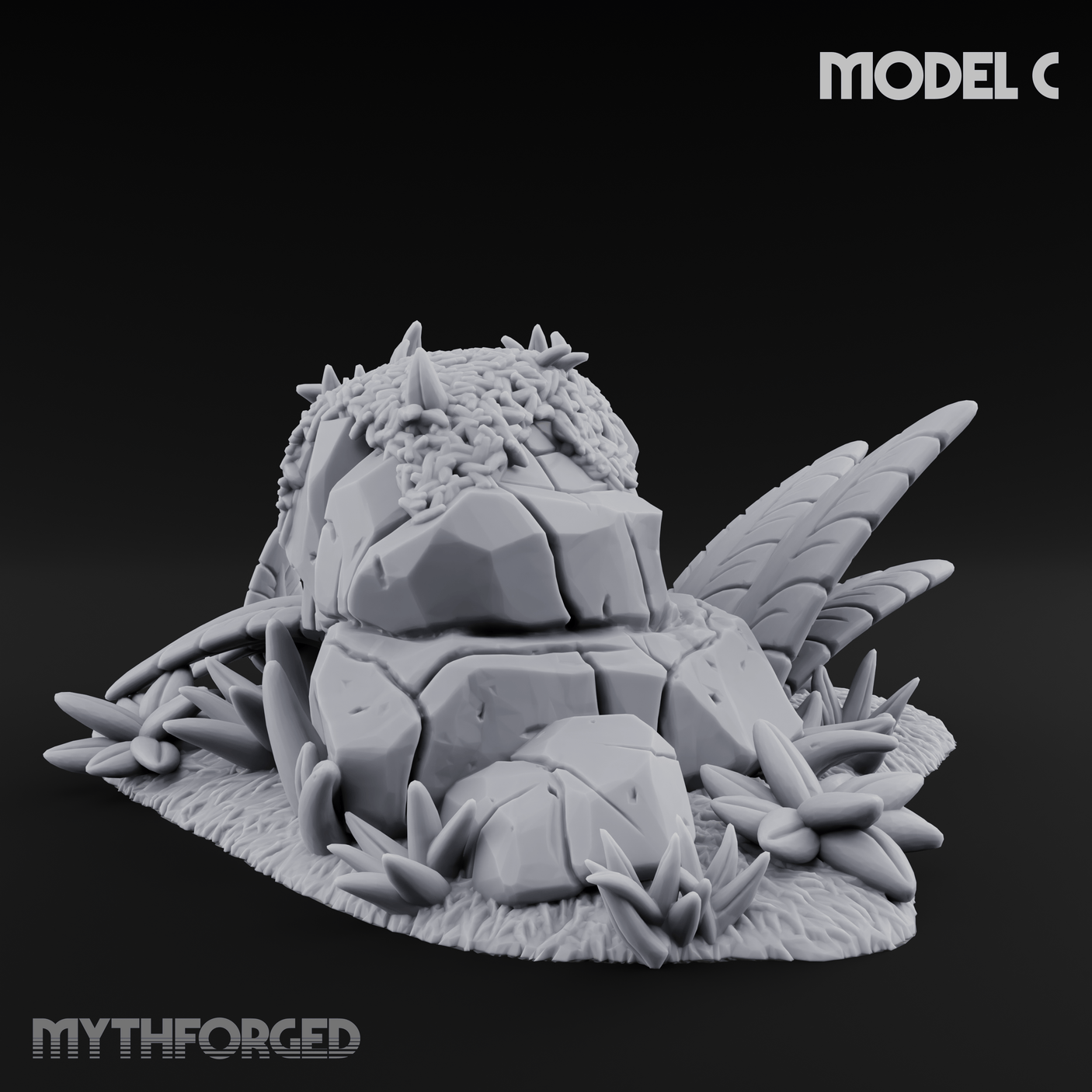 Sunbaked Desert Foliage C Miniature for Dungeons and Dragons, Pathfinder or other TTRPGs
