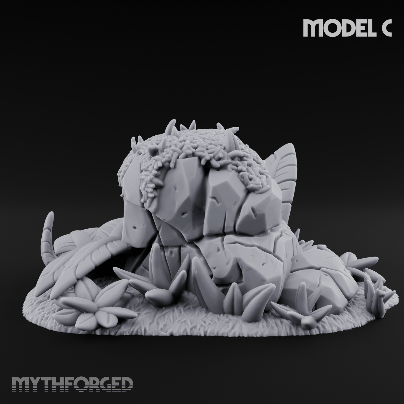 Sunbaked Desert Foliage C Miniature for Dungeons and Dragons, Pathfinder or other TTRPGs