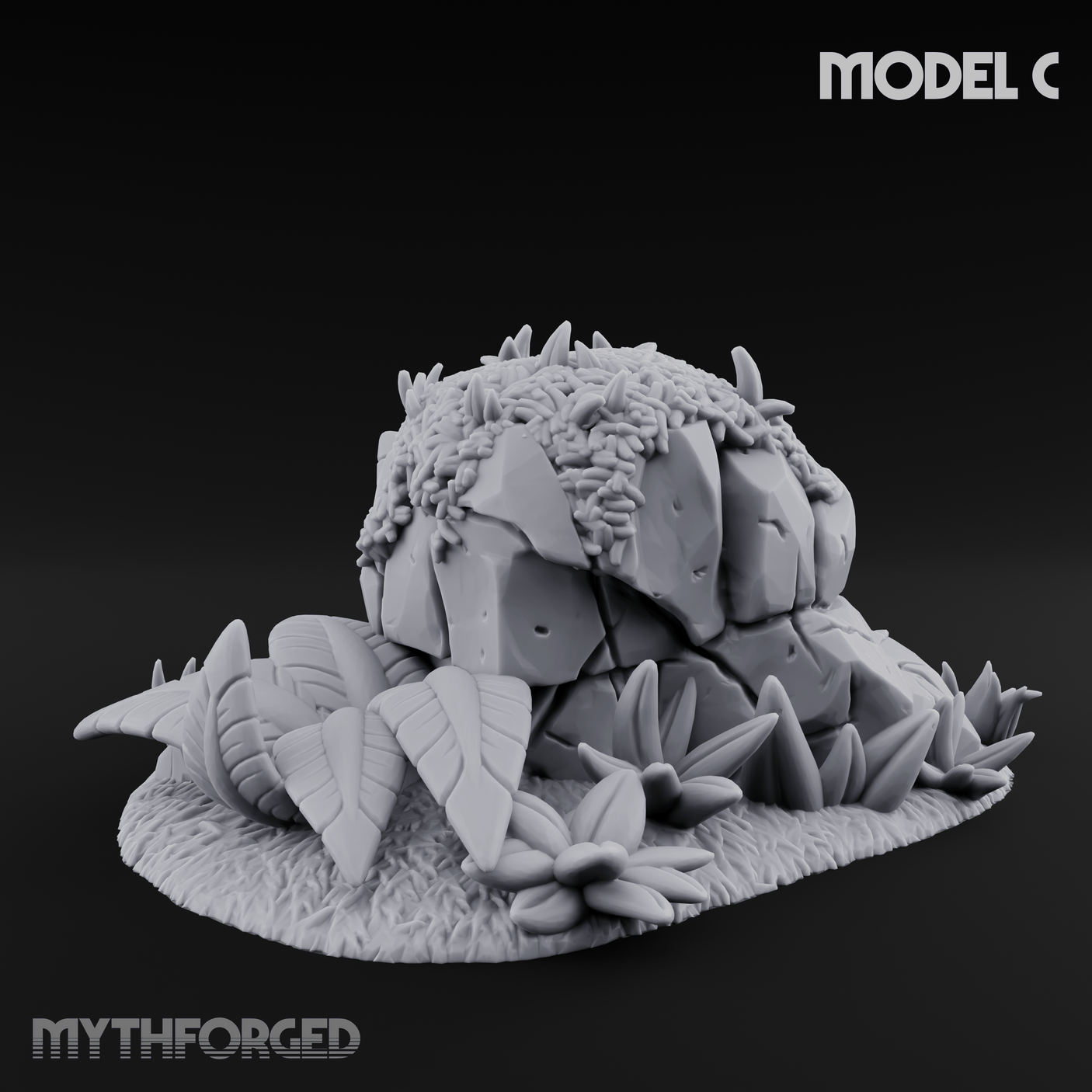 Sunbaked Desert Foliage C Miniature for Dungeons and Dragons, Pathfinder or other TTRPGs