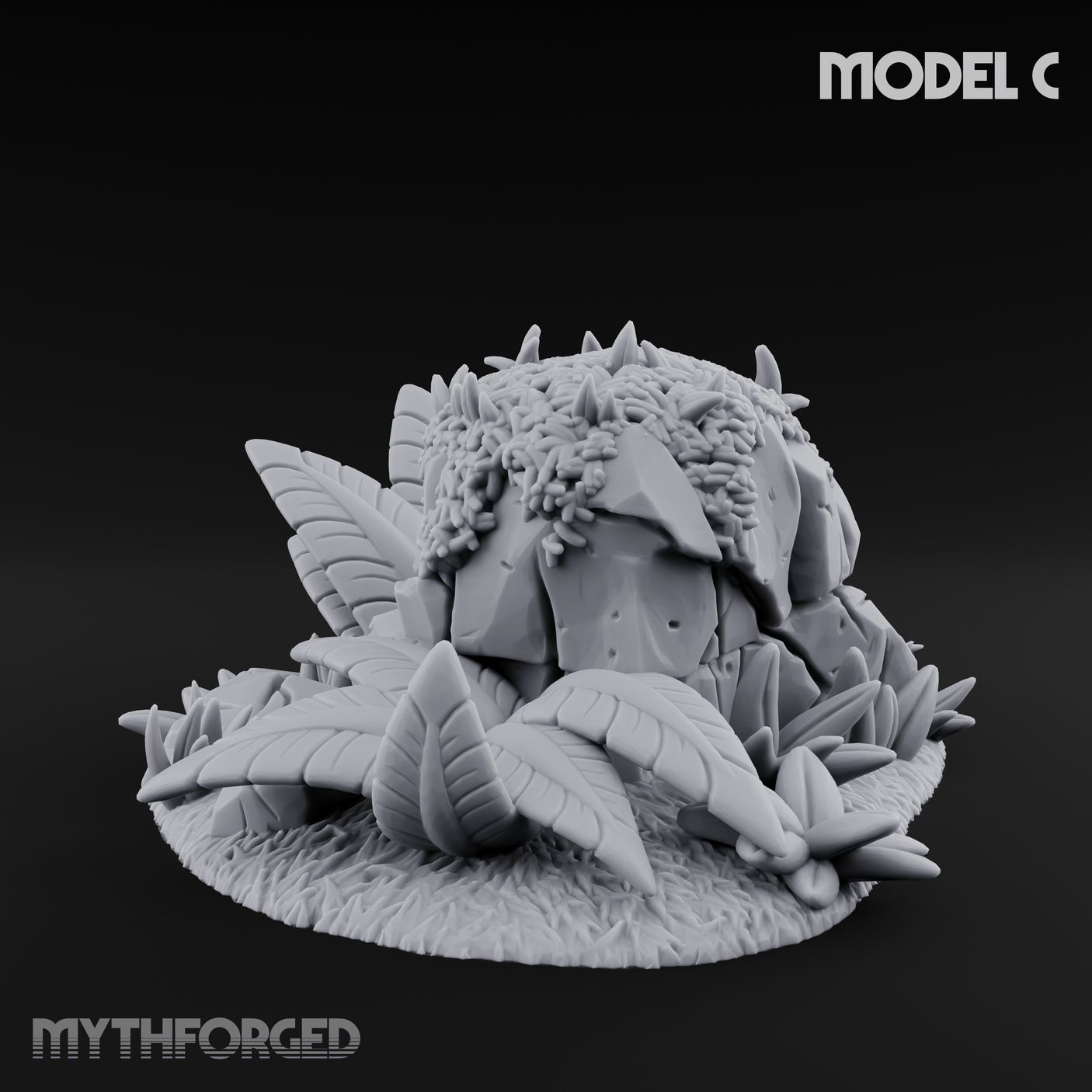 Sunbaked Desert Foliage C Miniature for Dungeons and Dragons, Pathfinder or other TTRPGs