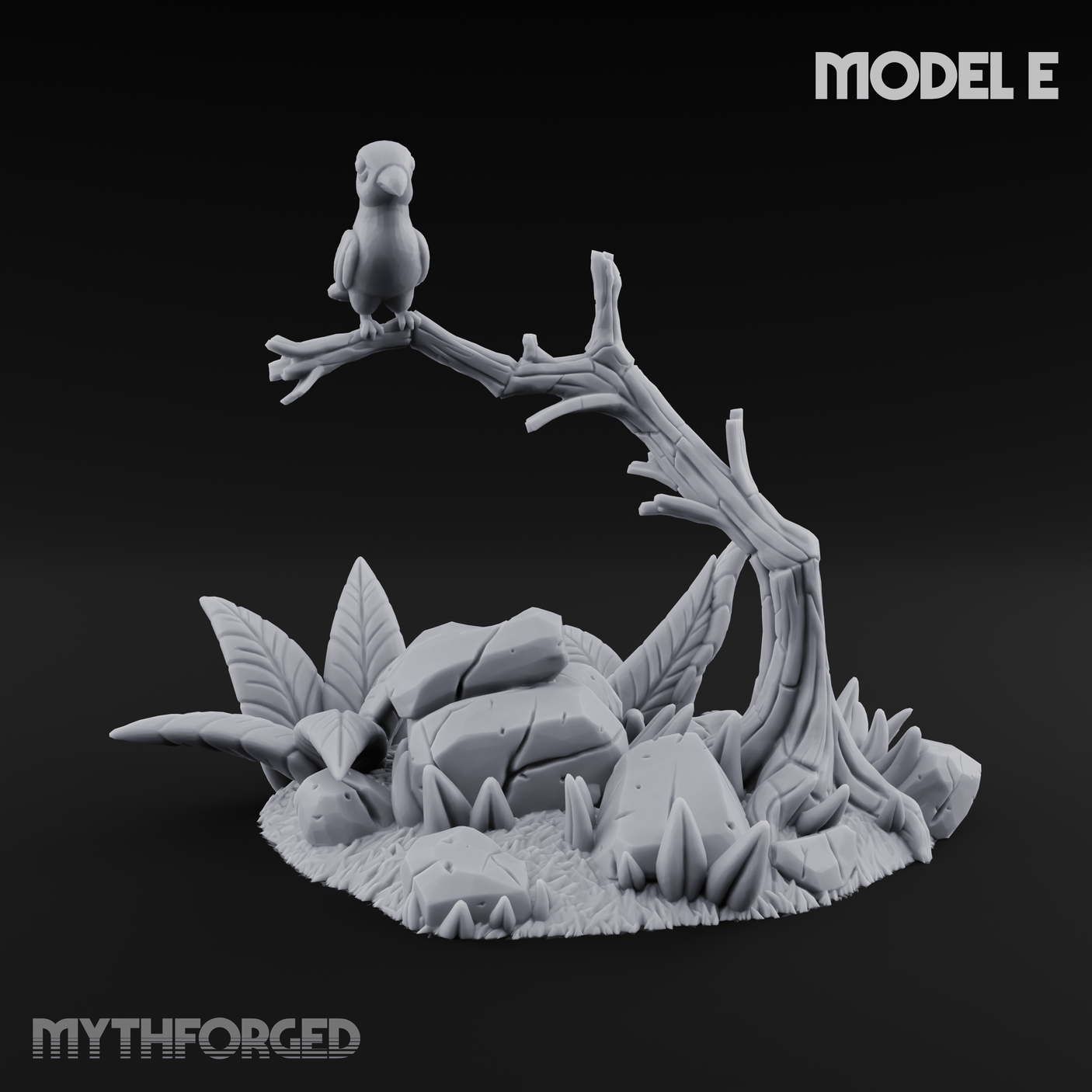 Sunbaked Desert Foliage E Miniature for Dungeons and Dragons, Pathfinder or other TTRPGs