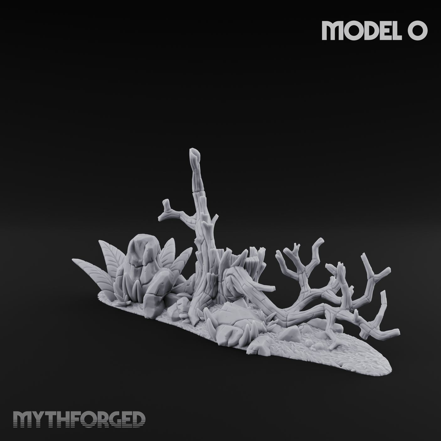 Sunbaked Desert Foliage O Miniature for Dungeons and Dragons, Pathfinder or other TTRPGs